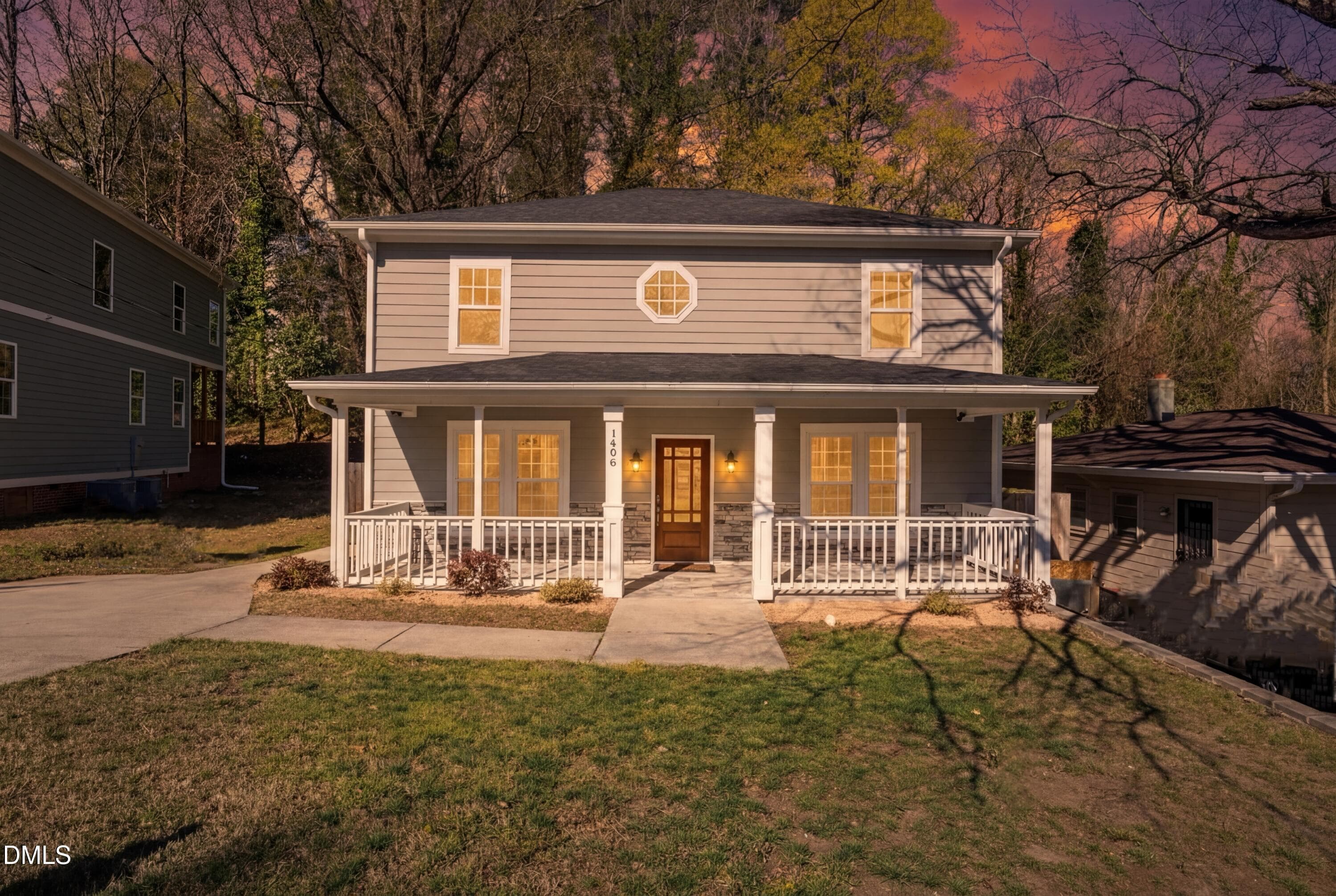 Front (Virtual Twilight) - 1406 South Street, Durham, NC 27707, Durham