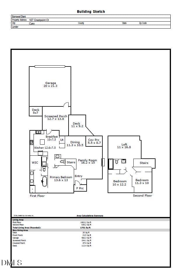 09x_FPD Image_107 Crestpoint Ct - 107 Crestpoint Court, Cary, NC 27513, Cary
