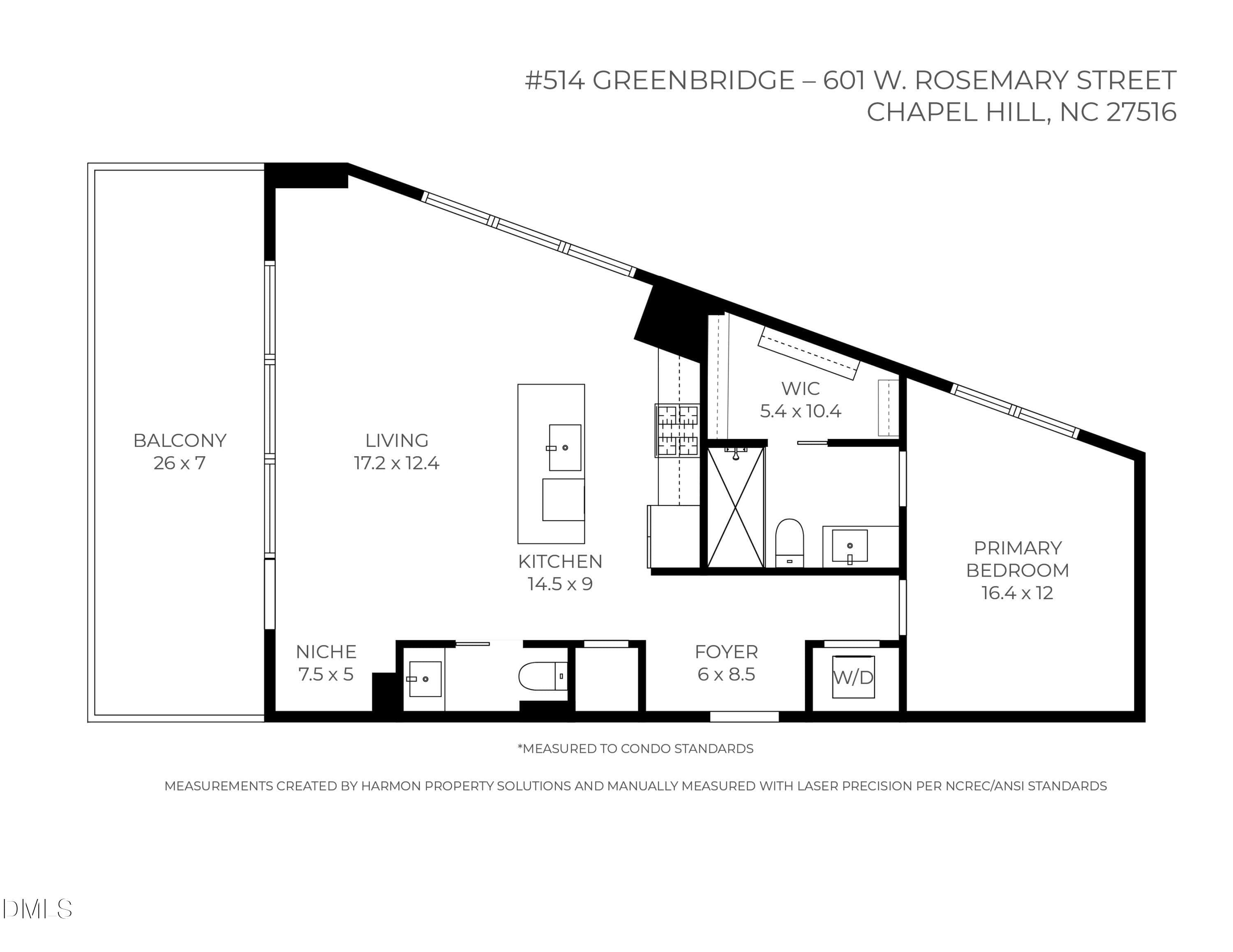 601 W Rosemary St unit 514 REVISED - 601 W Rosemary Street 514, Chapel Hill, NC 27516, Chapel Hill