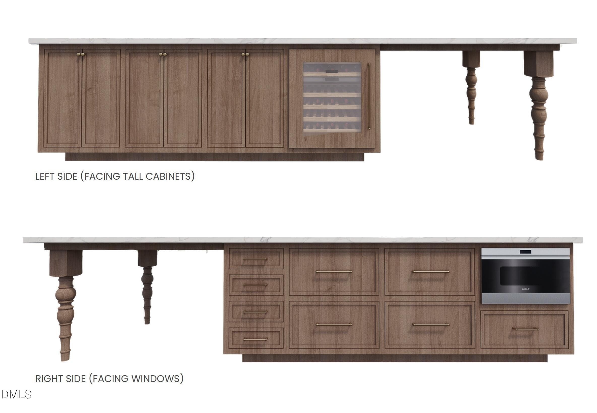 The Westbrook kitchen island - 87 Anfield Road, New Hill, NC 27562