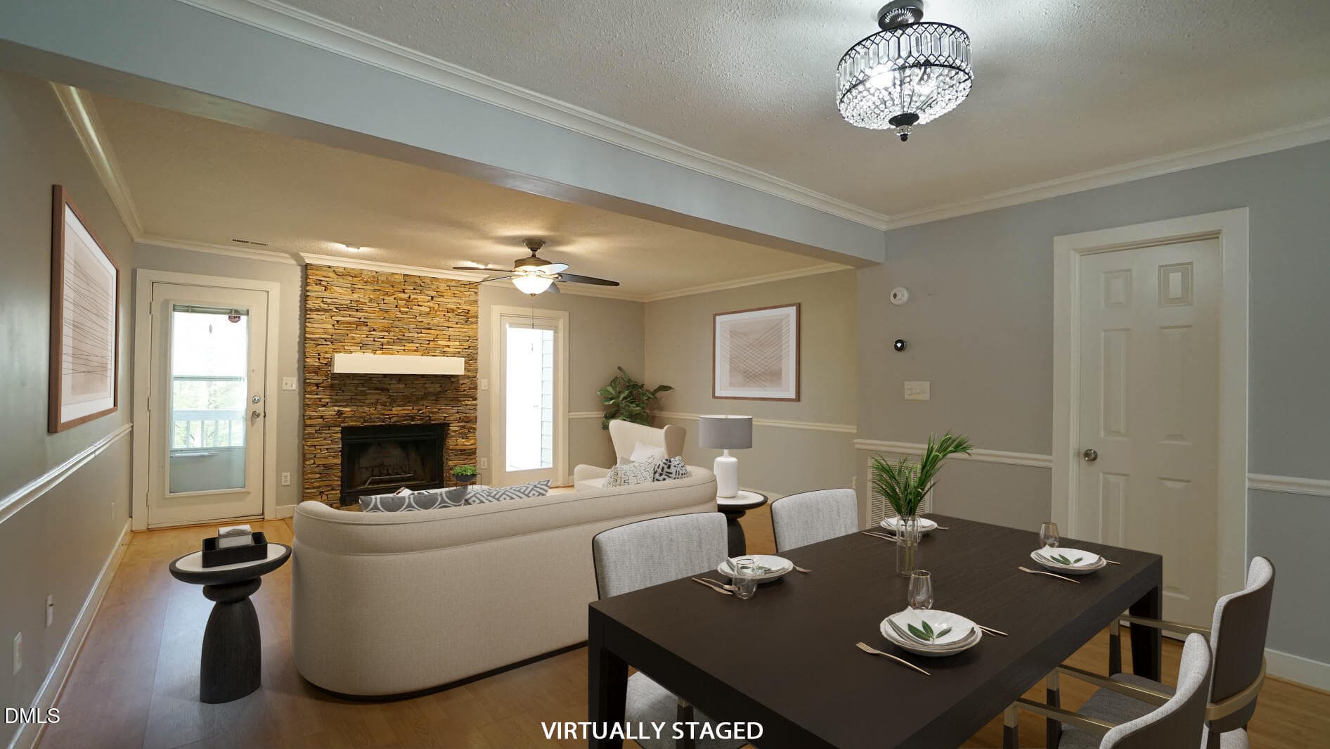 Dining room - living room - 1427 Quarter Point, Raleigh, NC 27615, Raleigh