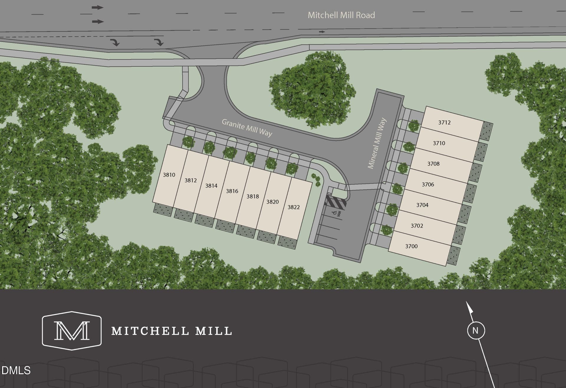A_Mitchell Mill Rendering_9 - 3712 Mineral Mill, Raleigh, NC 27616