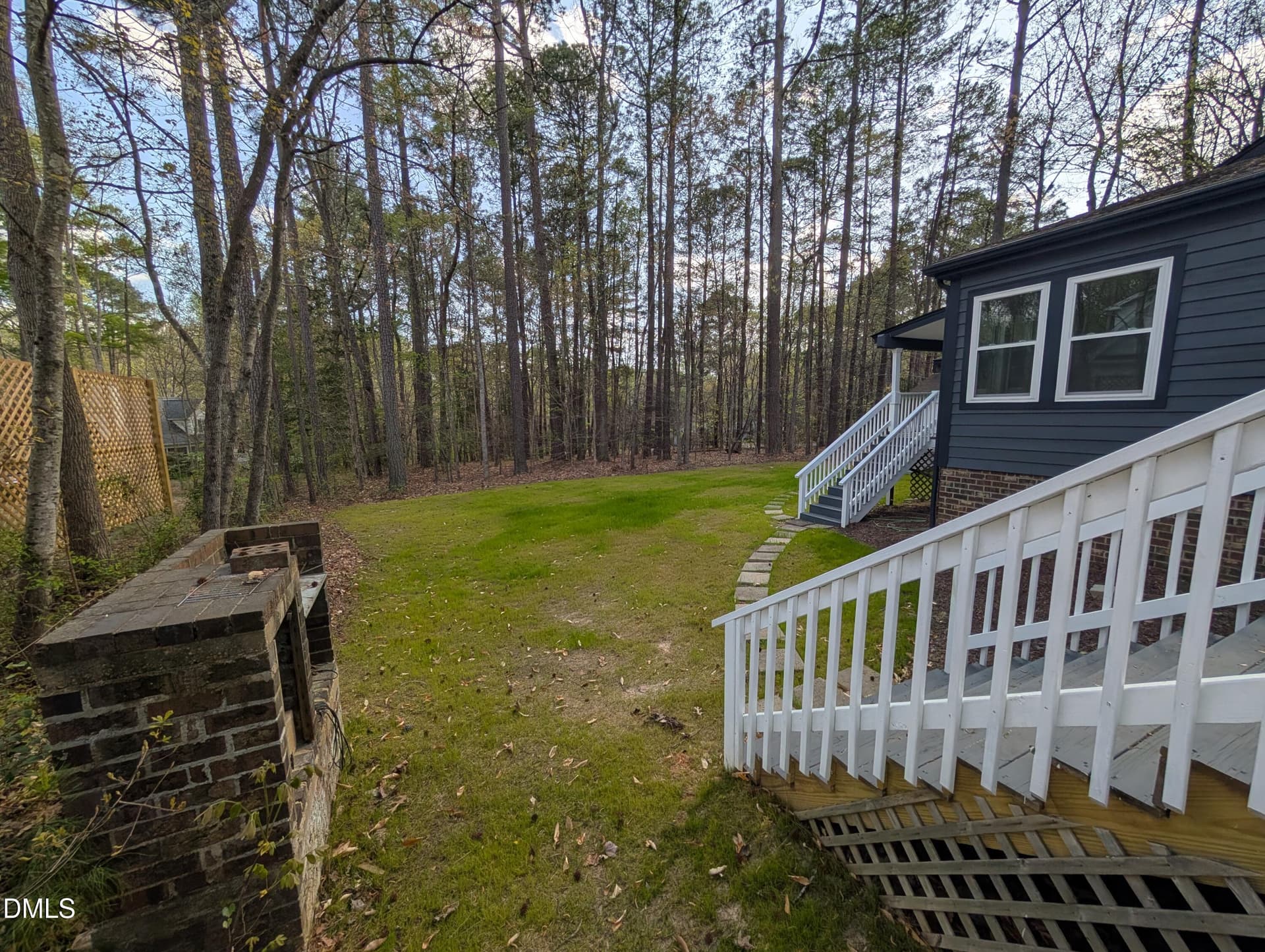 Back yard left side of house - 702 Hillandale Lane, Garner, NC 27529