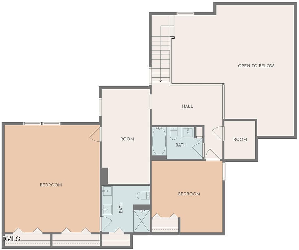 Second Floor plan - 702 Hillandale Lane, Garner, NC 27529
