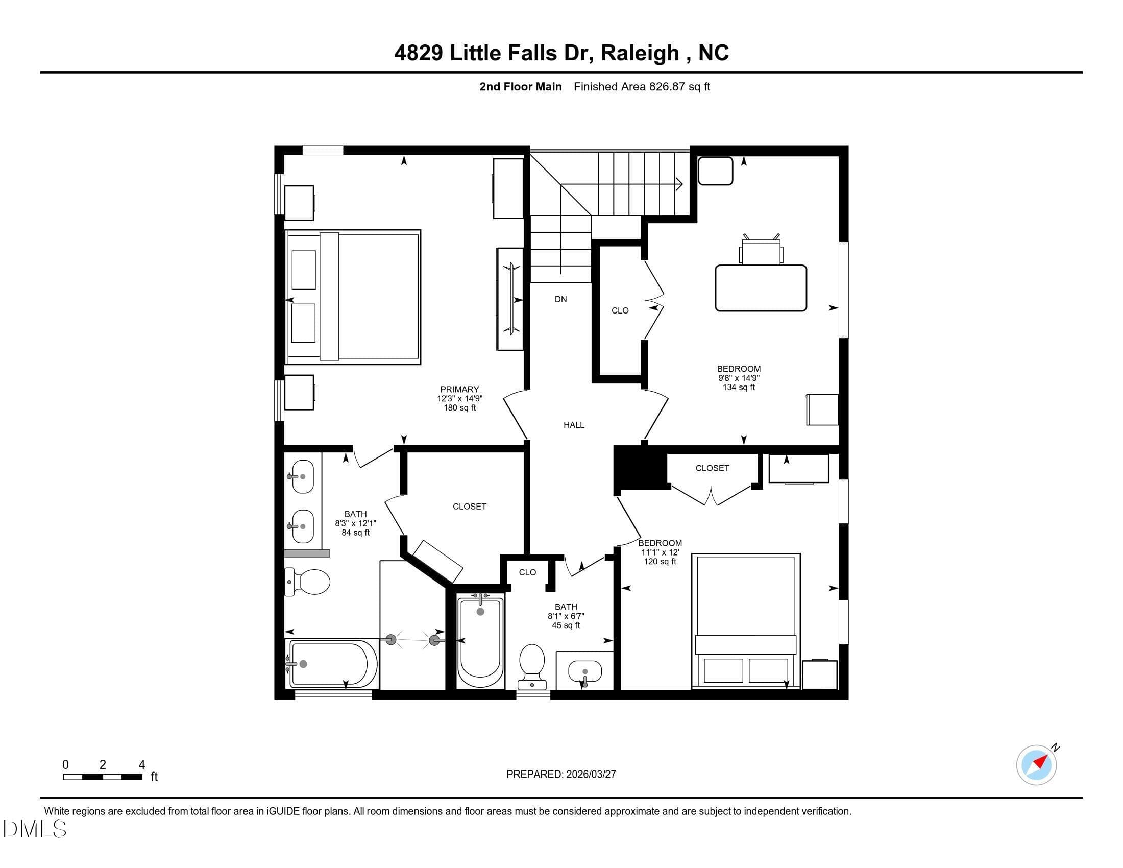 floor_imperial_en_3 - 4829 Little Falls Drive, Raleigh, NC 27609, Raleigh