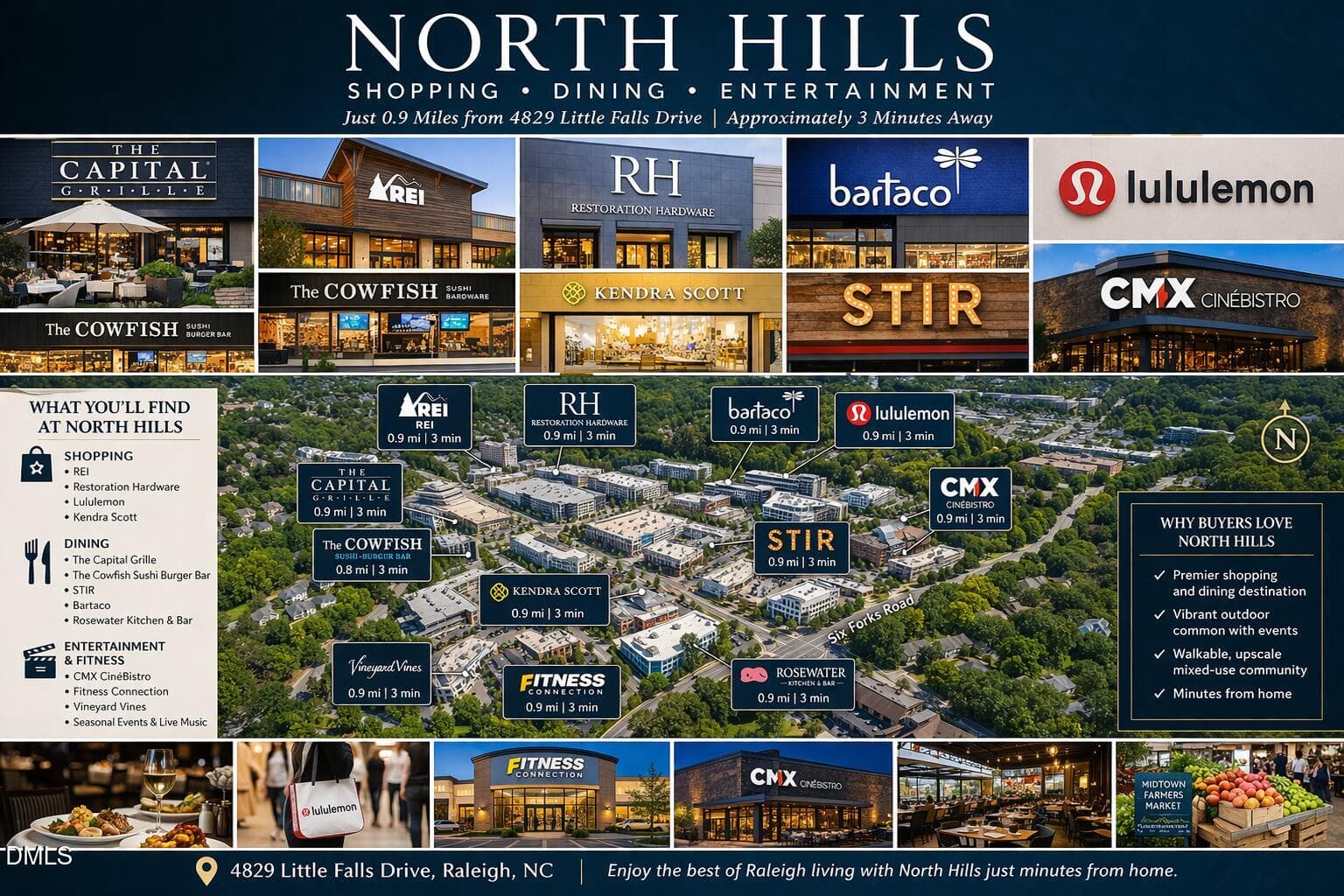 North Hills - 4829 Little Falls Drive, Raleigh, NC 27609, Raleigh