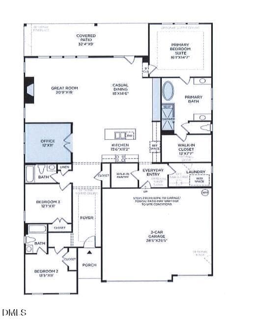 #64 Floor Plan - 820 Gainer Drive 64, Raleigh, NC 27610, Raleigh