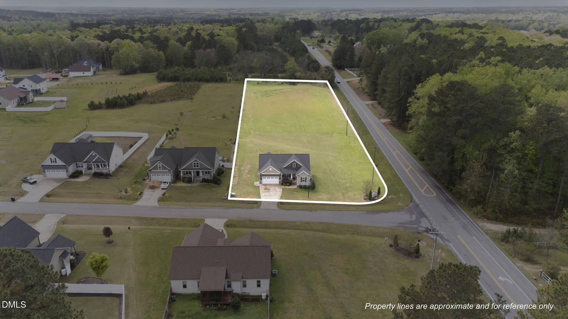 Estimate lot line - 24 Carolina Landing Drive, Zebulon, NC 27597