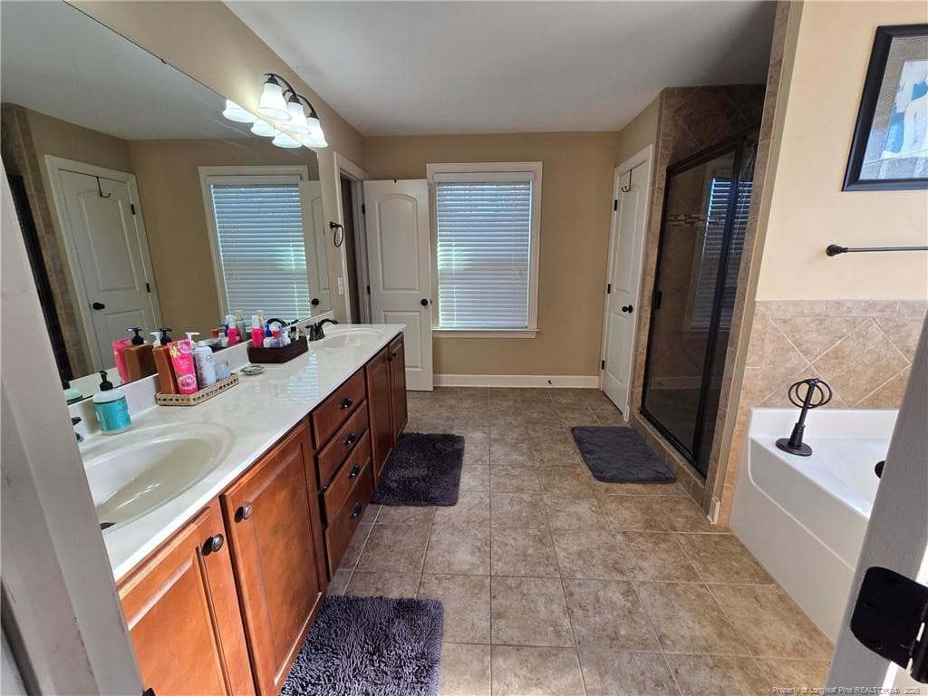 Primary Bathroom - 68 Heatherspring Way, Spring Lake, NC 28390