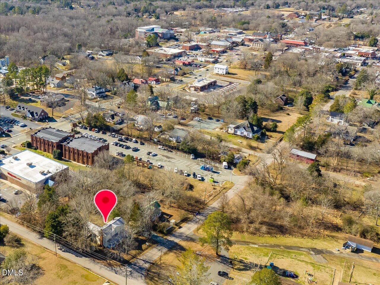 097-Aerial View - 298 E Salisbury Street, Pittsboro, NC 27312, Pittsboro
