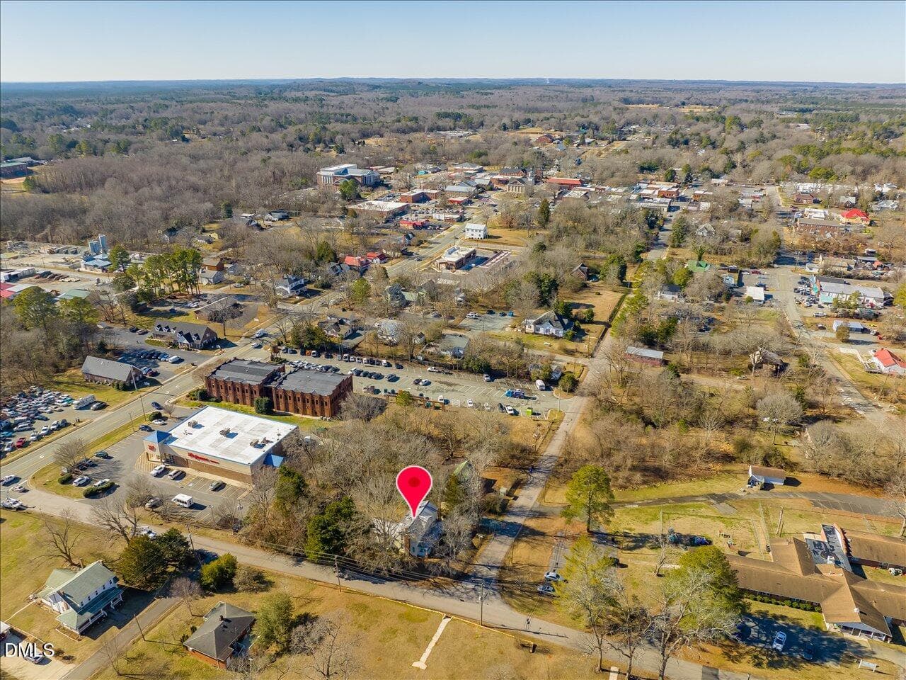 099-Aerial View - 298 E Salisbury Street, Pittsboro, NC 27312, Pittsboro