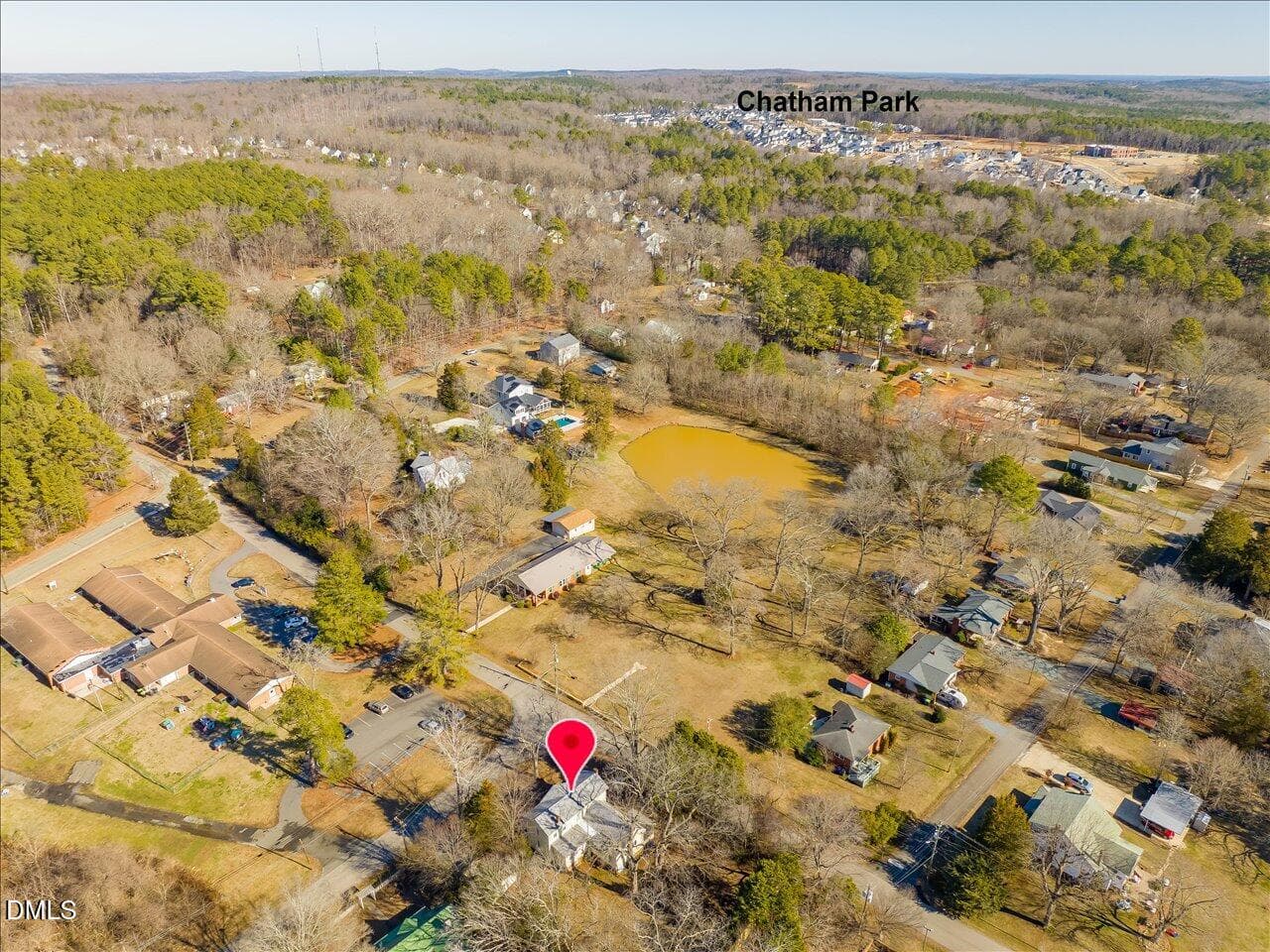 104-Aerial View - 298 E Salisbury Street, Pittsboro, NC 27312, Pittsboro