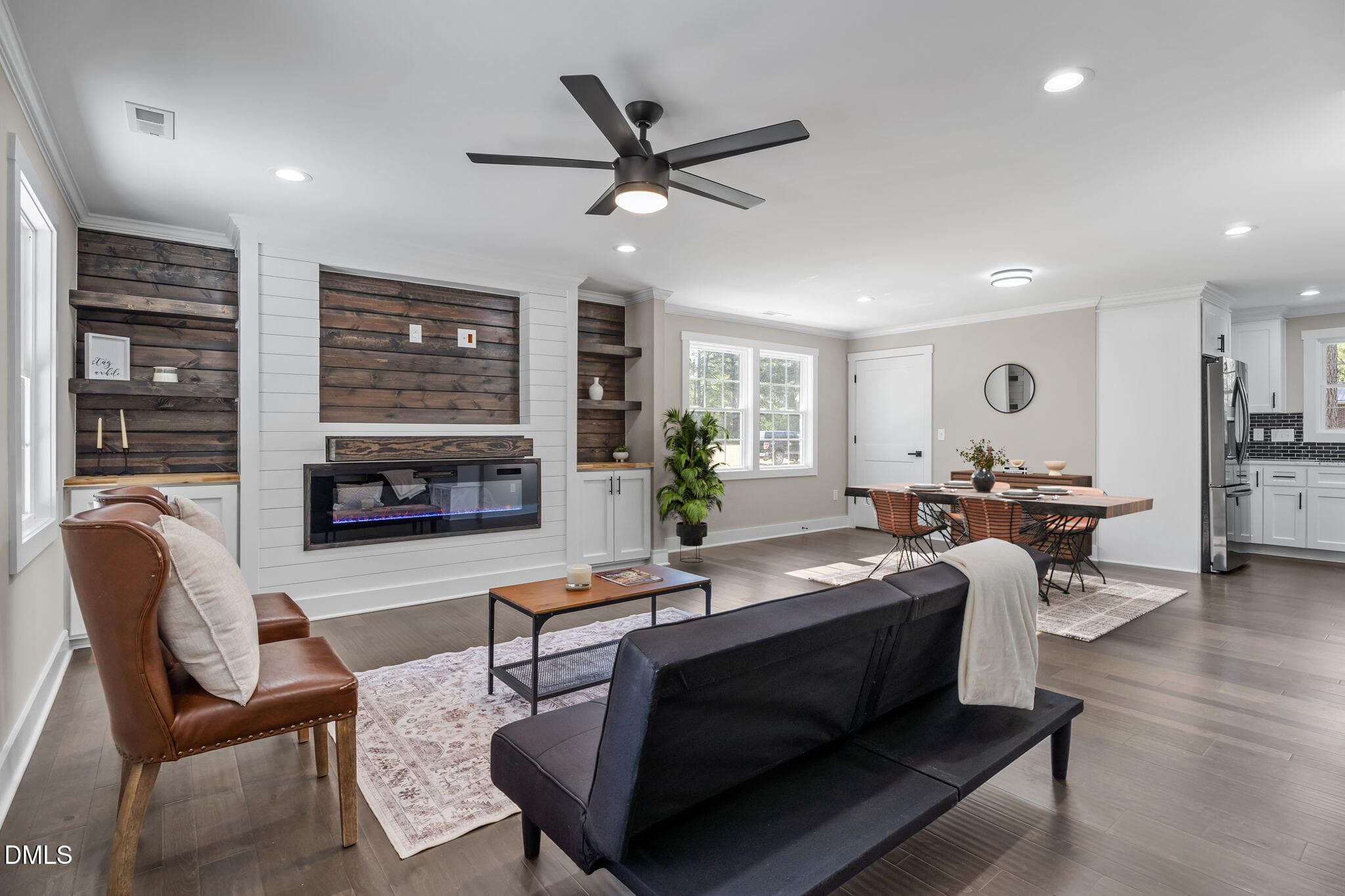 Living + dining - 28 Elaine Drive, Rocky Mount, NC 27801