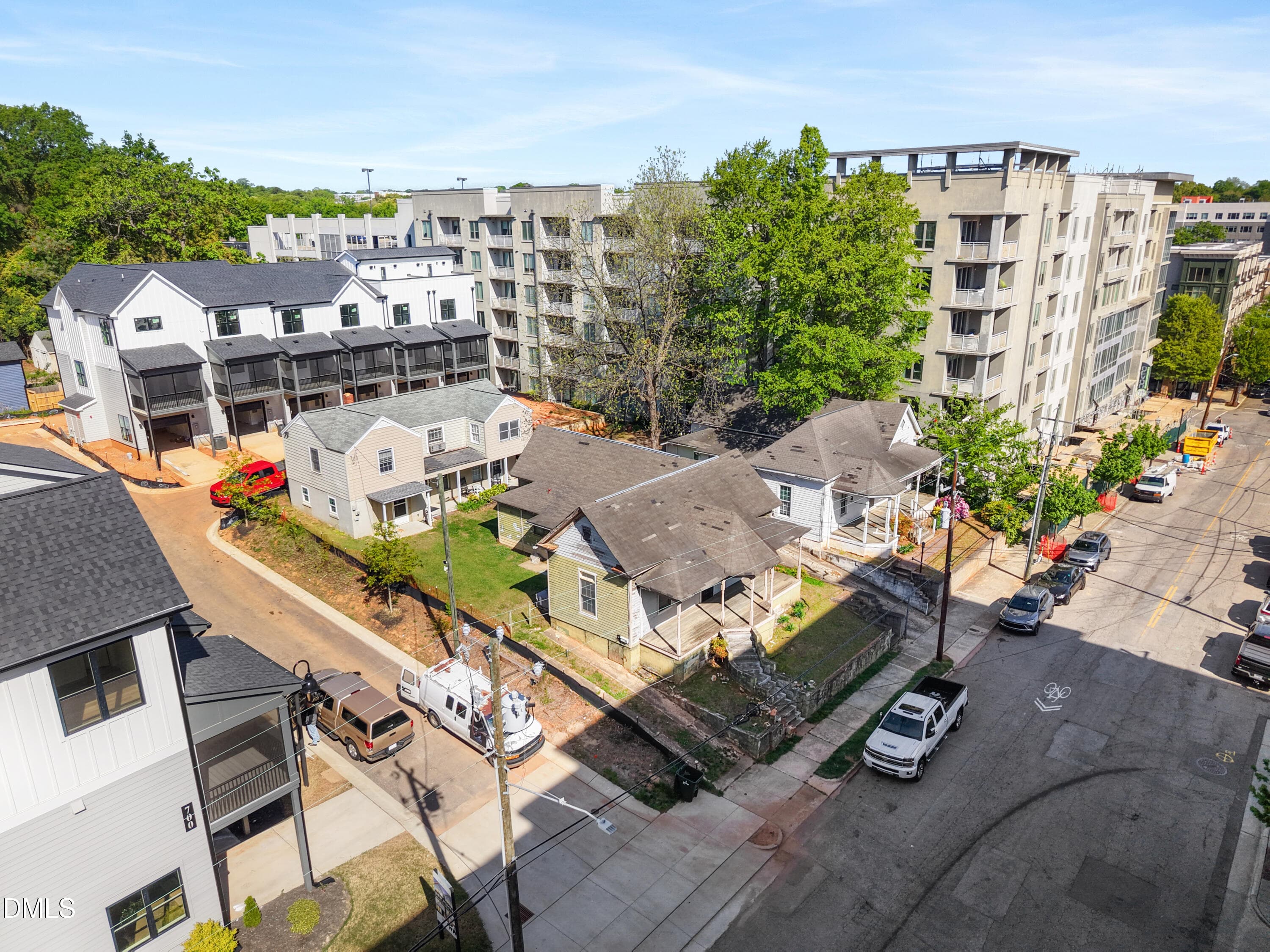 Aerial of Lots - 407 & 411 N Boylan Avenue, Raleigh, NC 27603, Raleigh