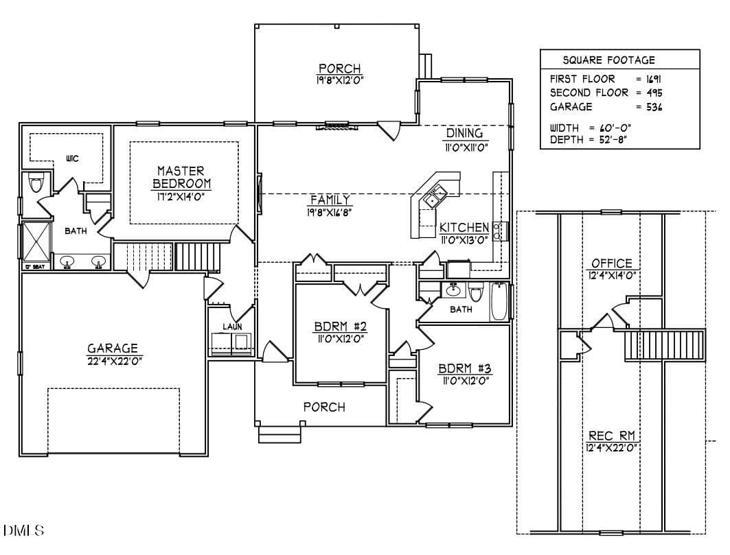 Floorplan - 1827 S Big Woods Road, Spring Hope, NC 27882