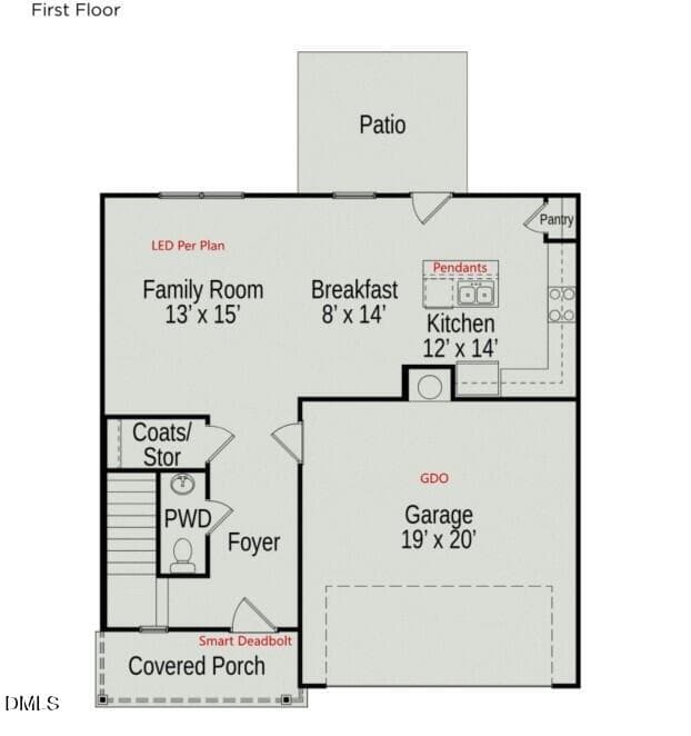 First Floor - 235 Smith Farms Drive, Lillington, NC 27546