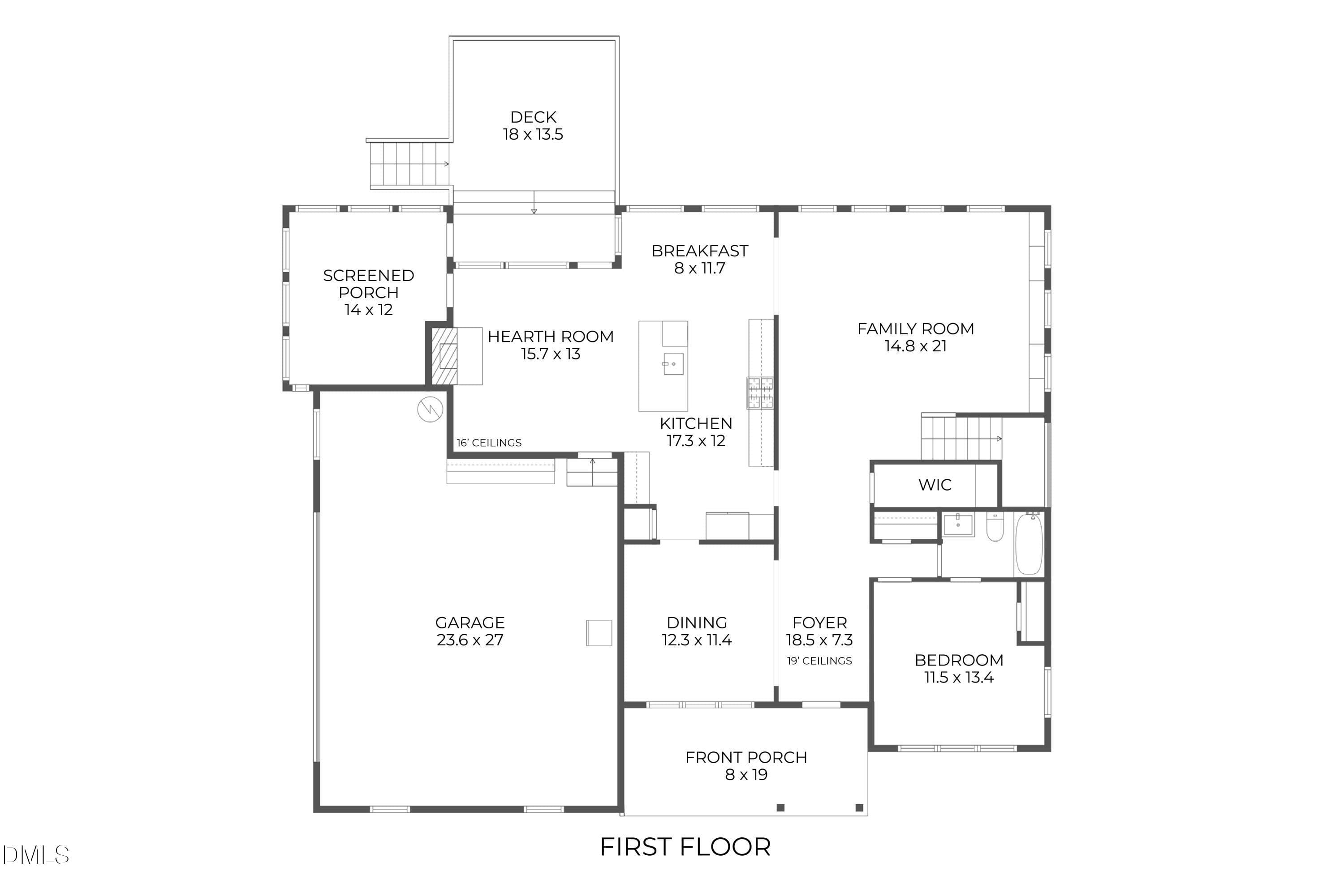 First Floor_105HCR - 105 Hansen Creek Road, Chapel Hill, NC 27516, Chapel Hill