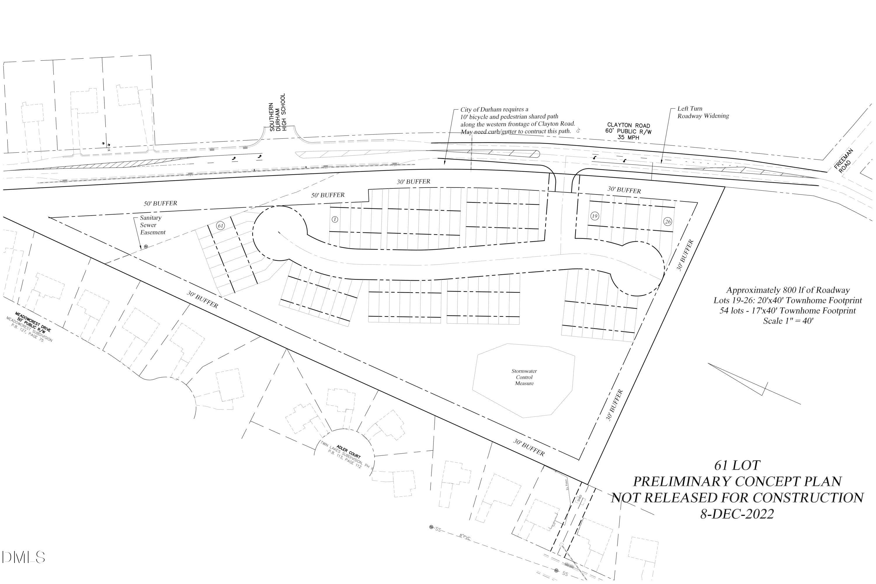 Survey_631 Clayton-1 - 631-633 Clayton Road, Durham, NC 27703, Durham