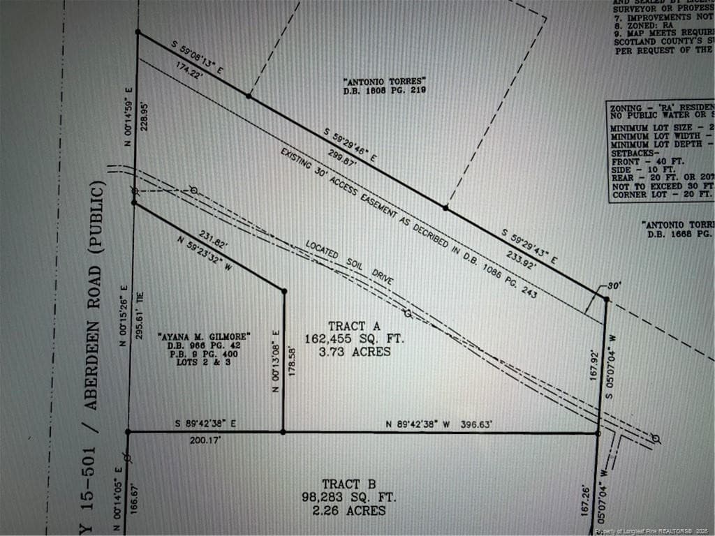Tract A Aberdeen Road, Marston, NC 28363