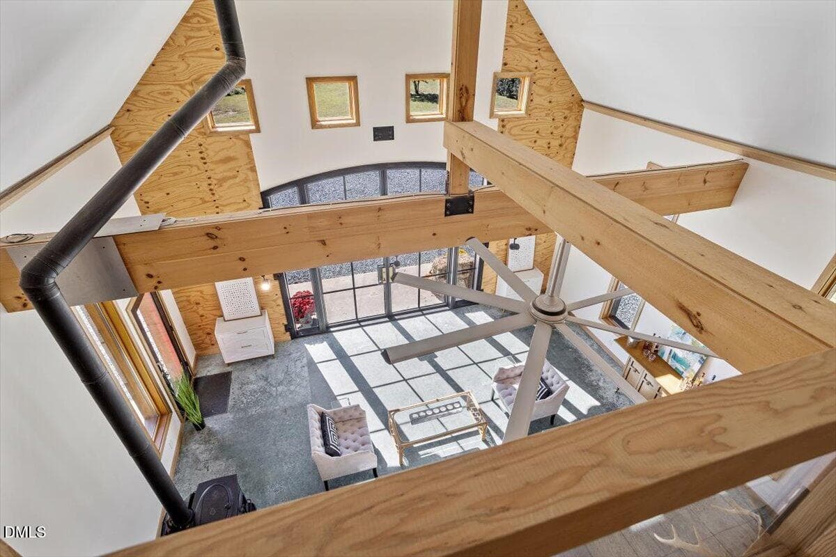 Loft View to Studio - 5956 Whitlow Johnson Lane, Mebane, NC 27302