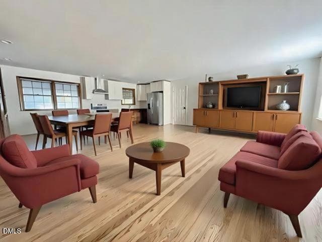 livingkitchenvirtuallystaged - 4825 Stafford Drive, Durham, NC 27705, Durham