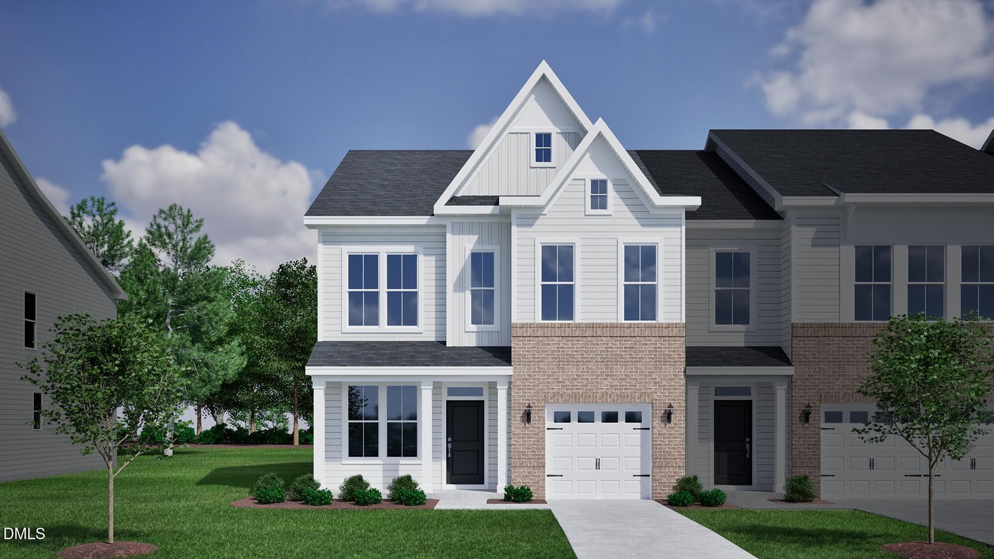 Rendering - HyacinthA-Brick_End-Unitweb - 1209 Bell Heather Road 20, Durham, NC 27703, Durham