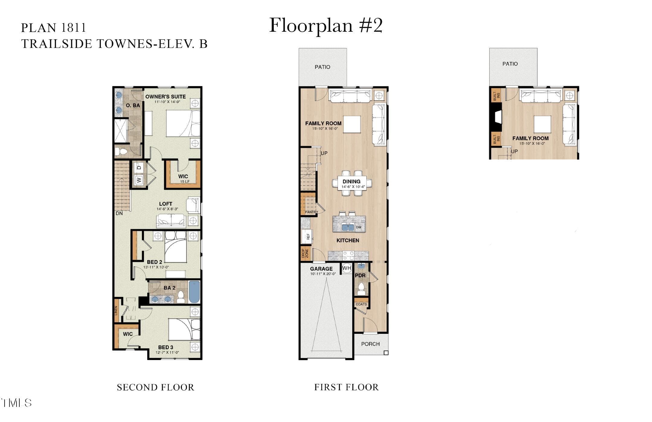 Elev B Floor Plan - 937 Selby Avenue, Durham, NC 27713, Durham