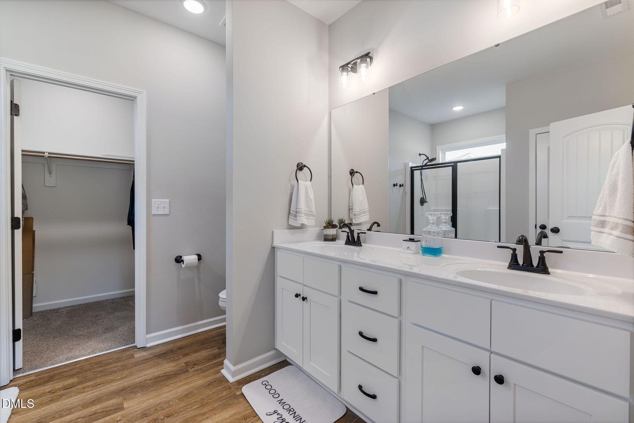 14-Primary bath Double Vanity - 9001 Fox Trot Circle, Middlesex, NC 27557