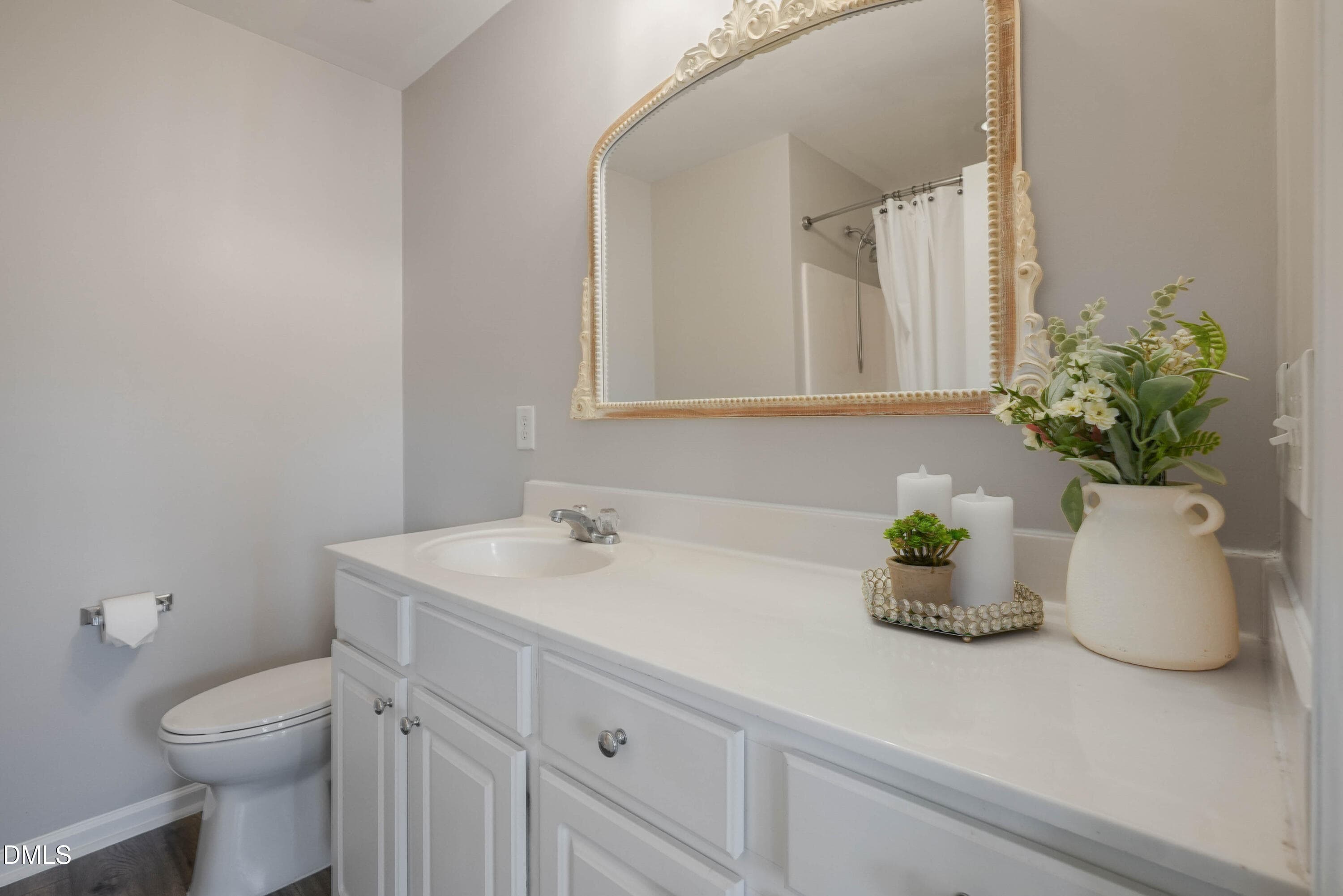 Primary Bath with Updated Mirror - 7850 Spungold Street, Raleigh, NC 27617, Raleigh