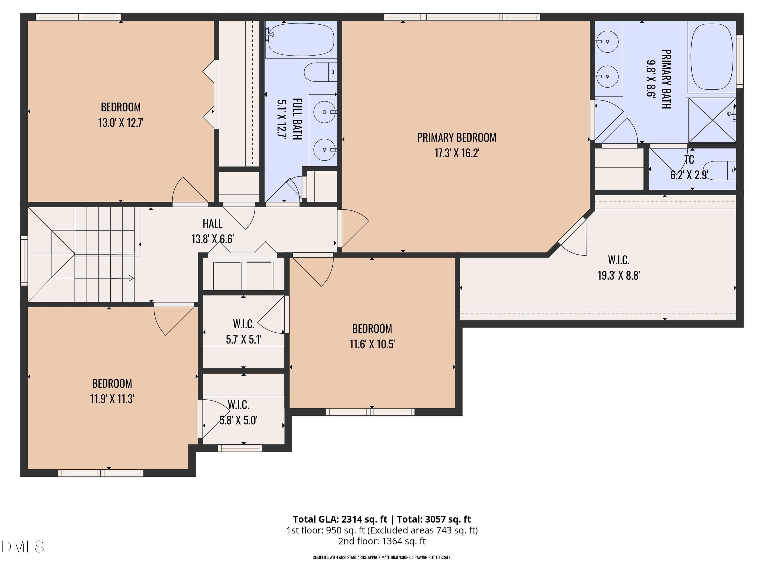 2nd_floor_4728_royal_troon_drive_raleigh - 4728 Royal Troon Drive, Raleigh, NC 27604, Raleigh