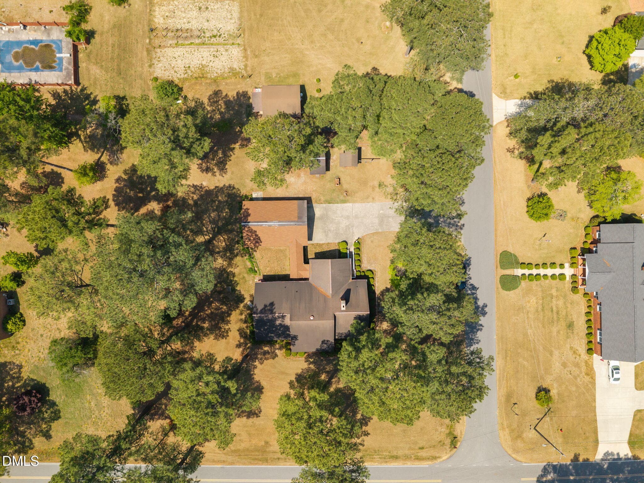 AERIAL VIEW - 85 Oak Street, Lillington, NC 27546