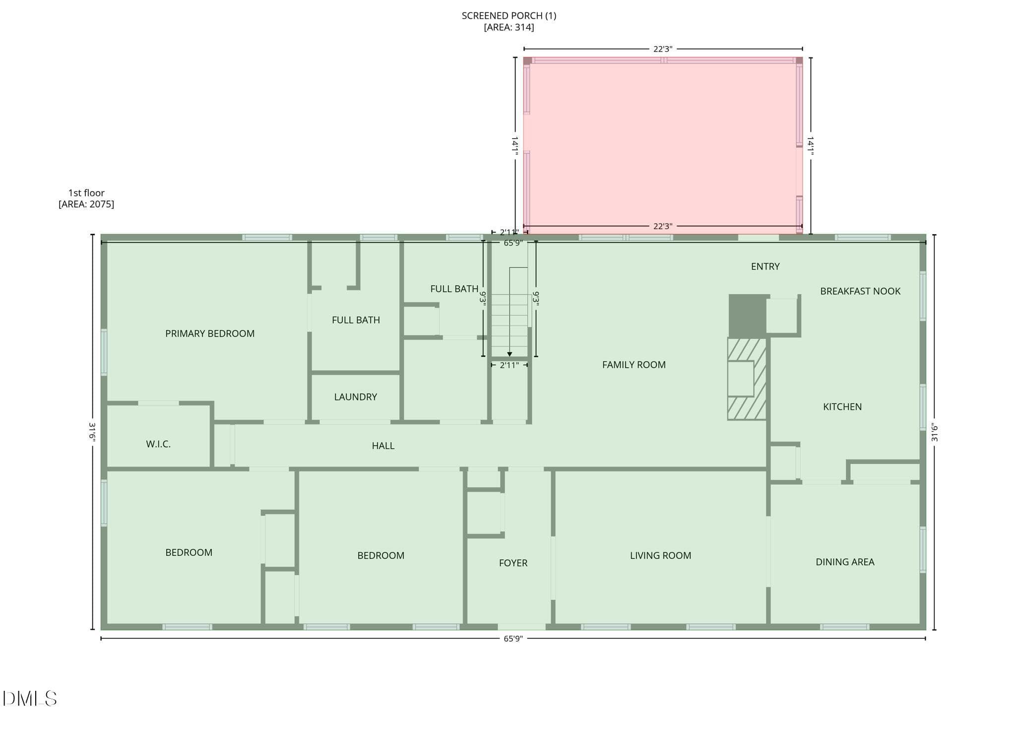 FLOOR PLAN - 85 Oak Street, Lillington, NC 27546