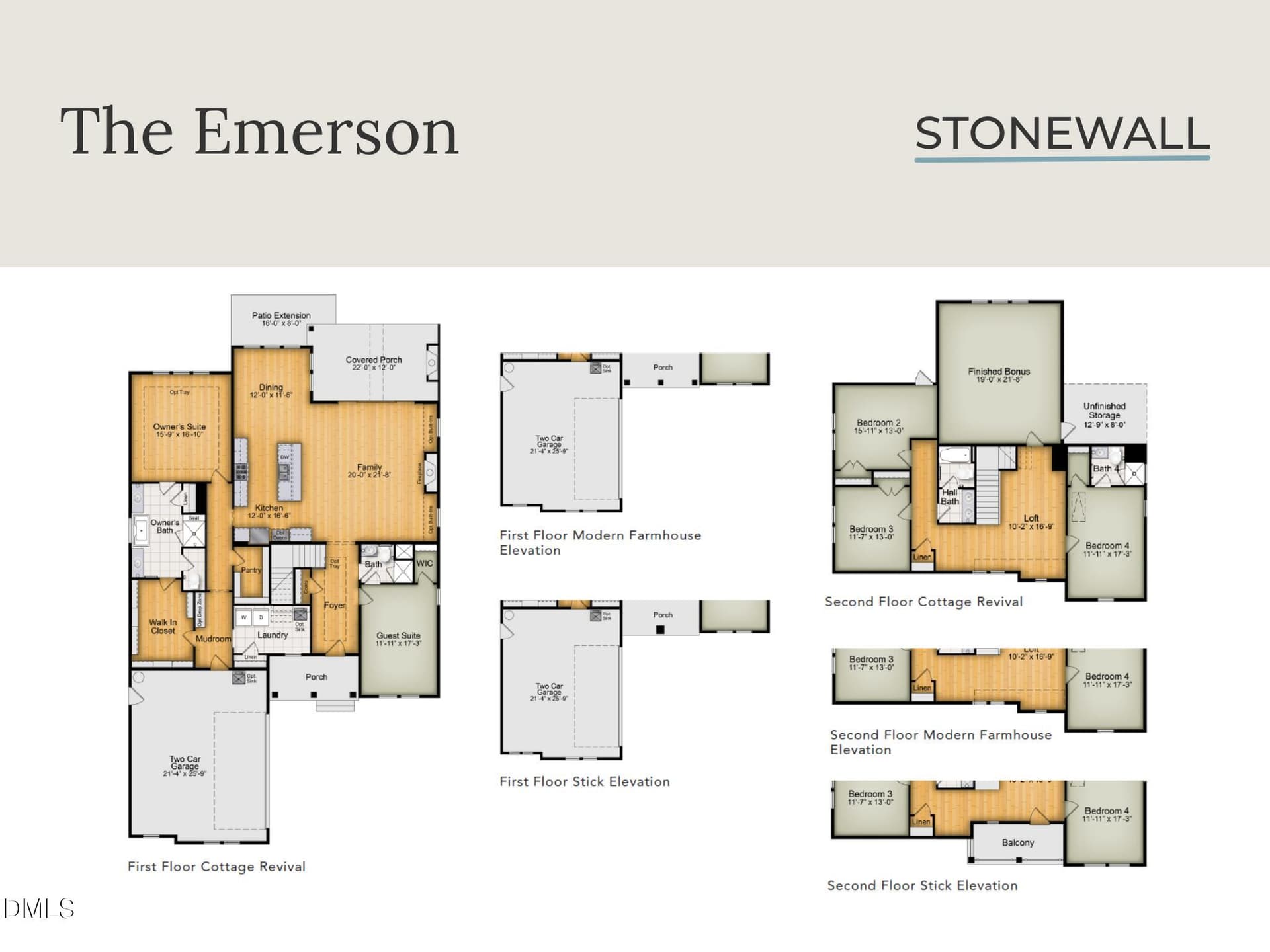 Emerson Floor Plan - 1131 Magpie Lane, Hillsborough, NC 27278