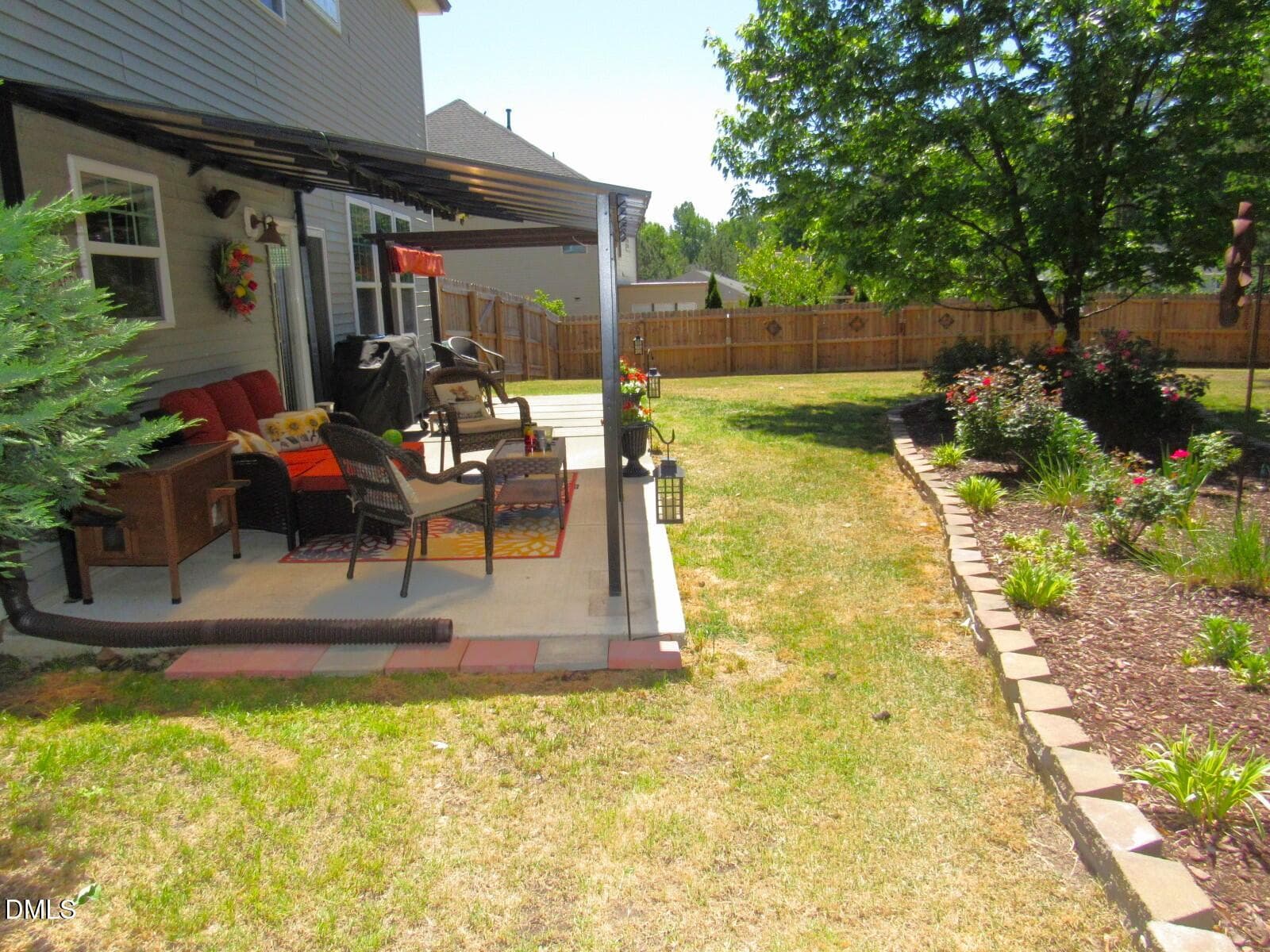 Rear patio - 724 Forrest Lane, Creedmoor, NC 27522