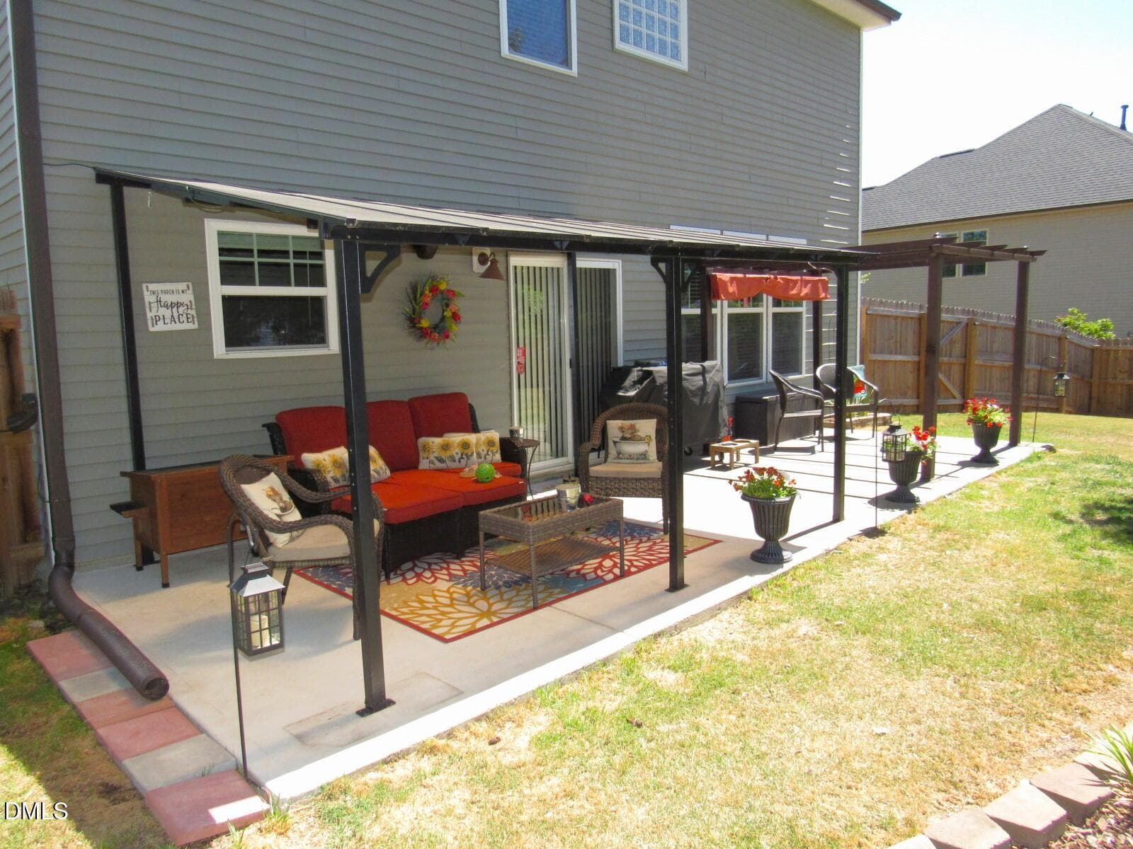 Rear patio - 724 Forrest Lane, Creedmoor, NC 27522