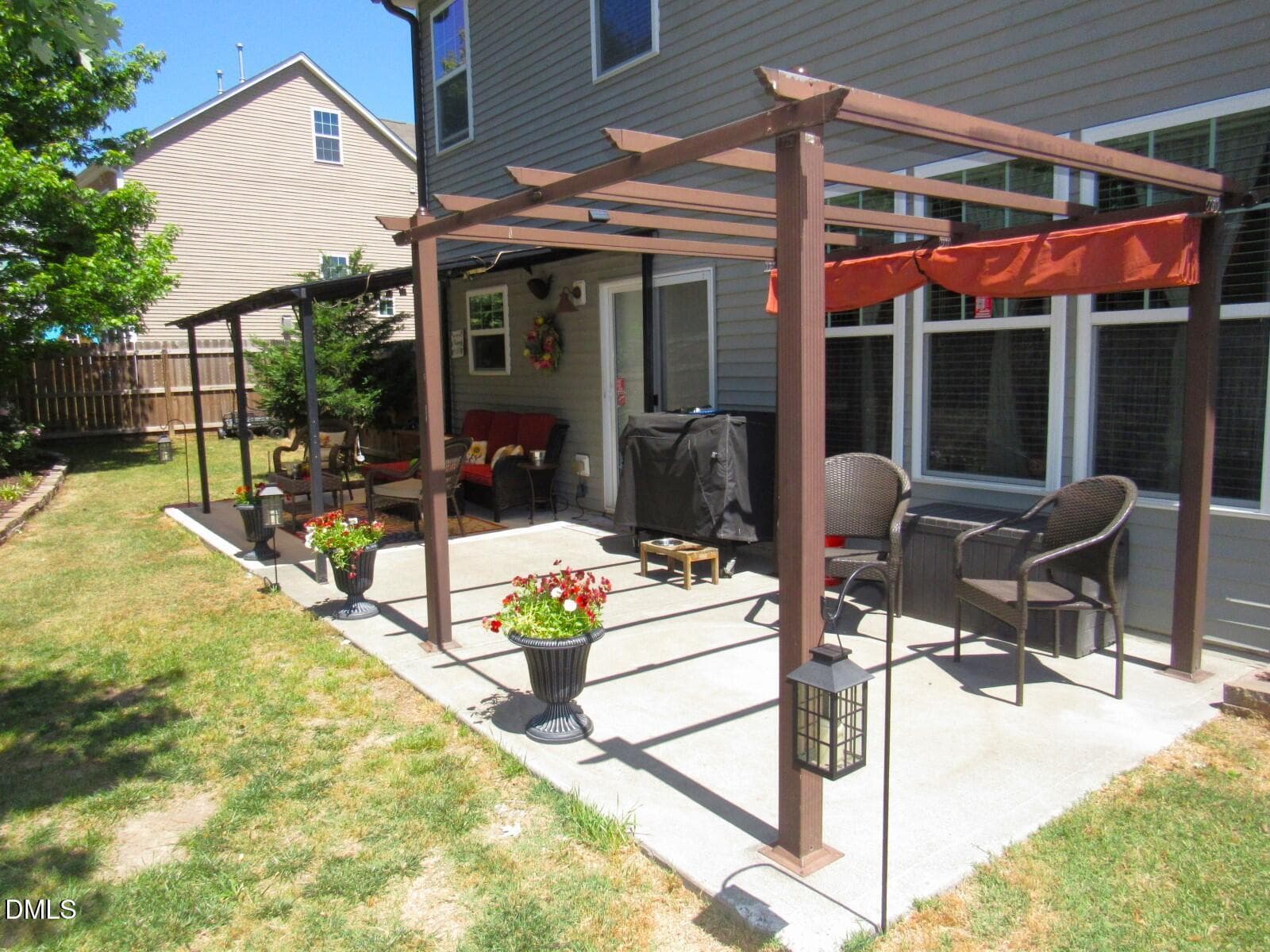 Rear patio - 724 Forrest Lane, Creedmoor, NC 27522