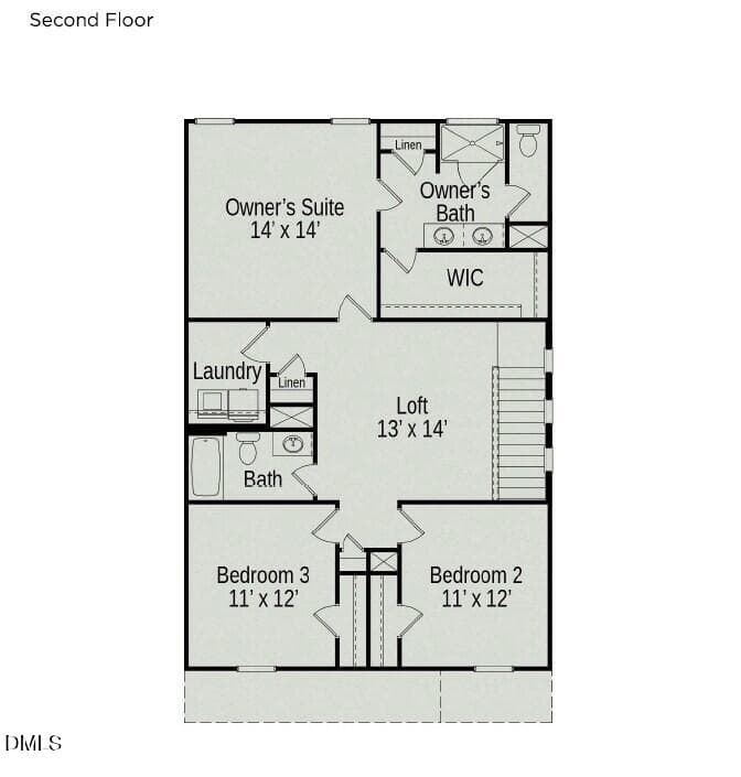 Second Floor - 70 Oyster Tabby Drive, Lillington, NC 27546