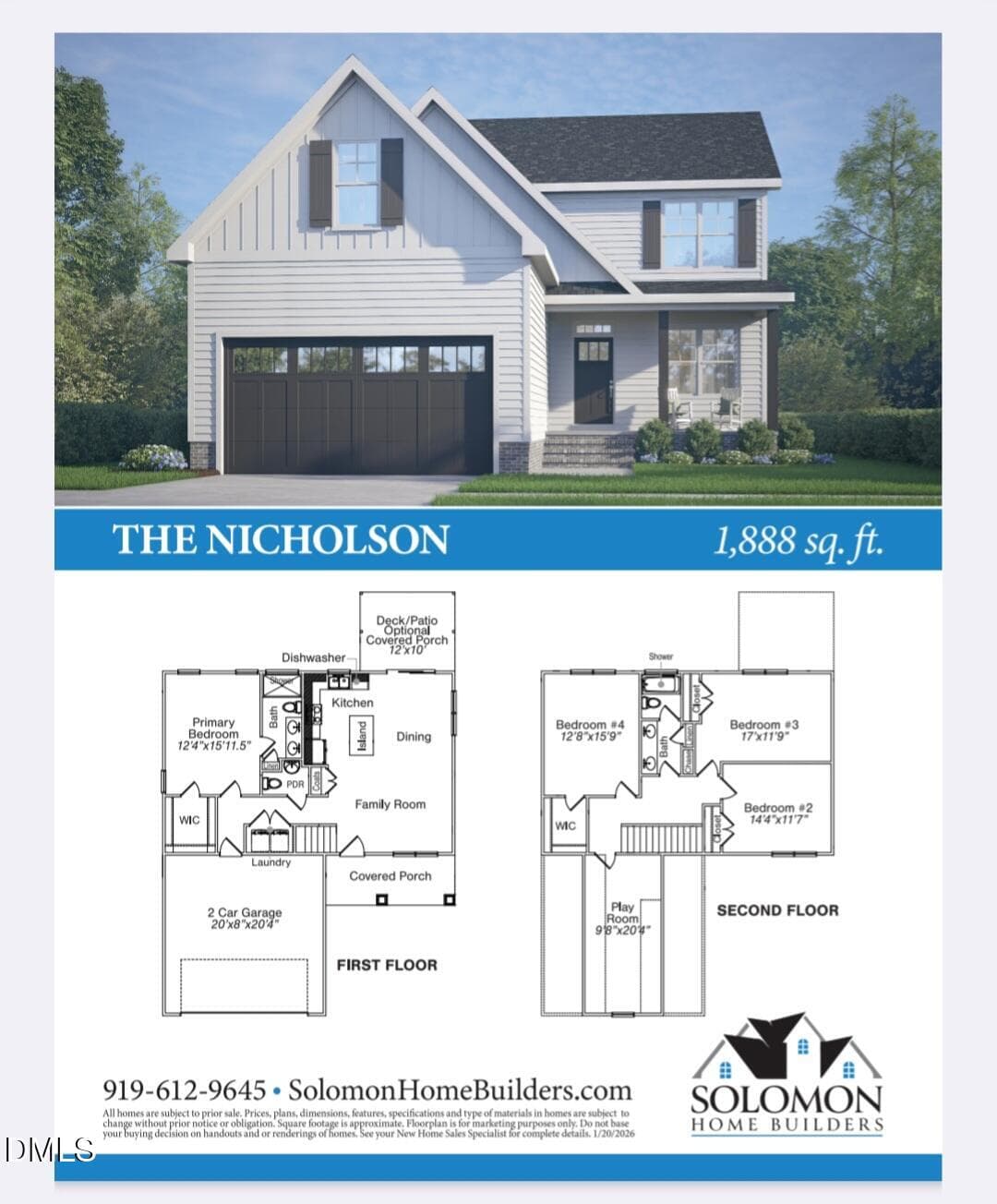 nicholson full cut sheet - 66 Evelene Way, Clinton, NC 28328