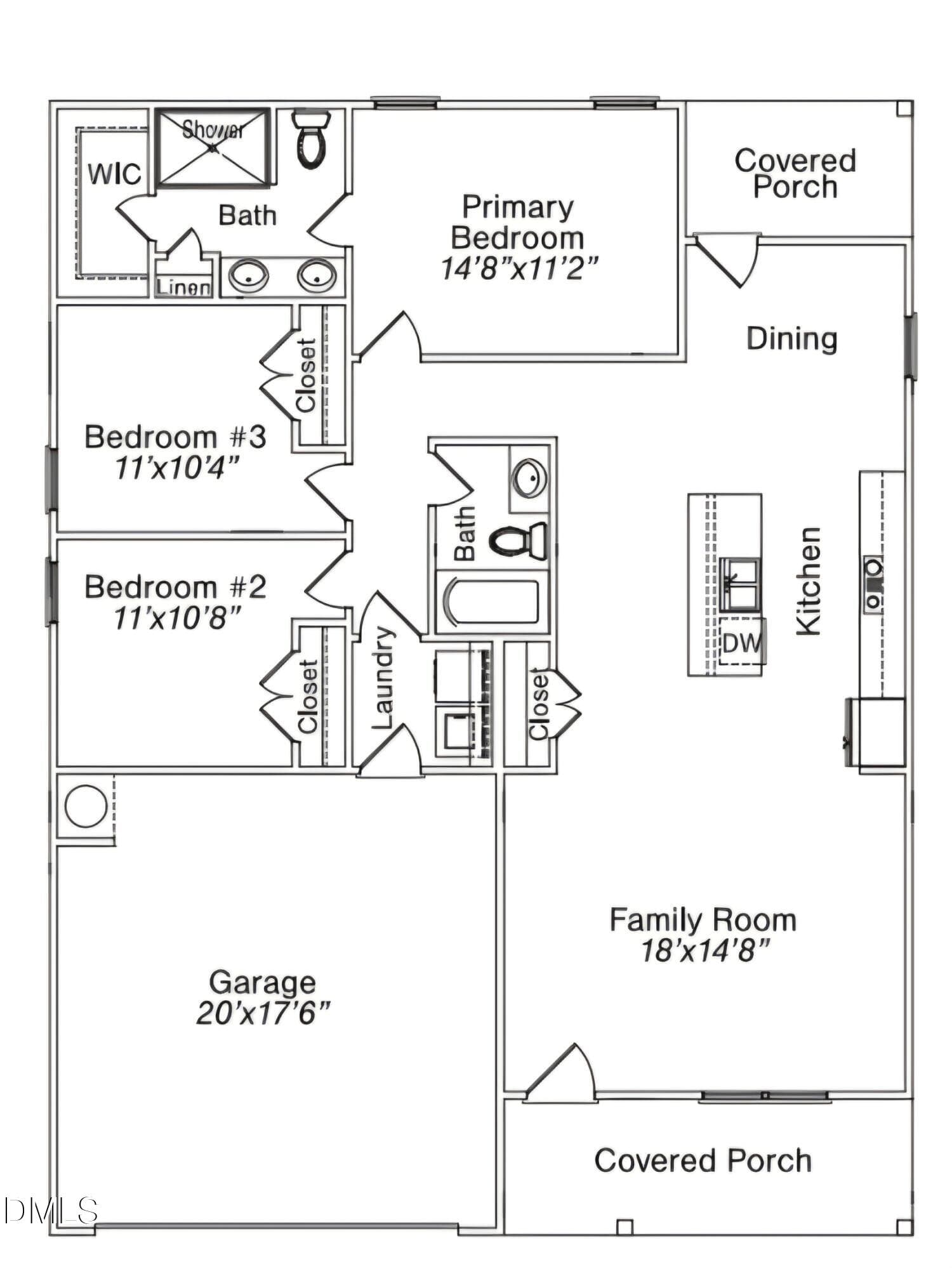 william floor plan - 148 Evelene Way, Clinton, NC 28328