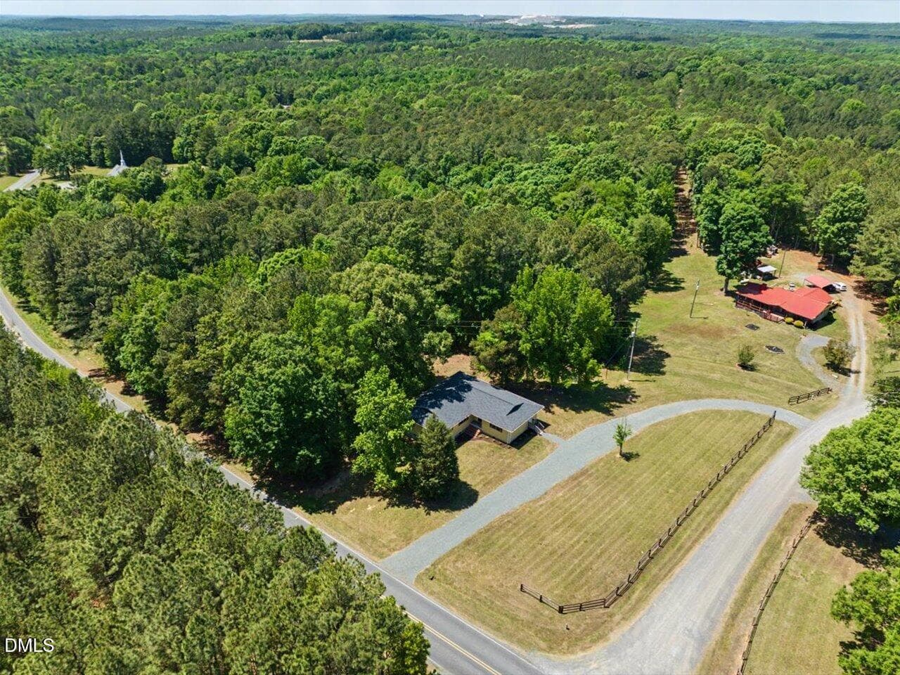 54-Aerial View - 393 Gum Springs Church Road, Moncure, NC 27559