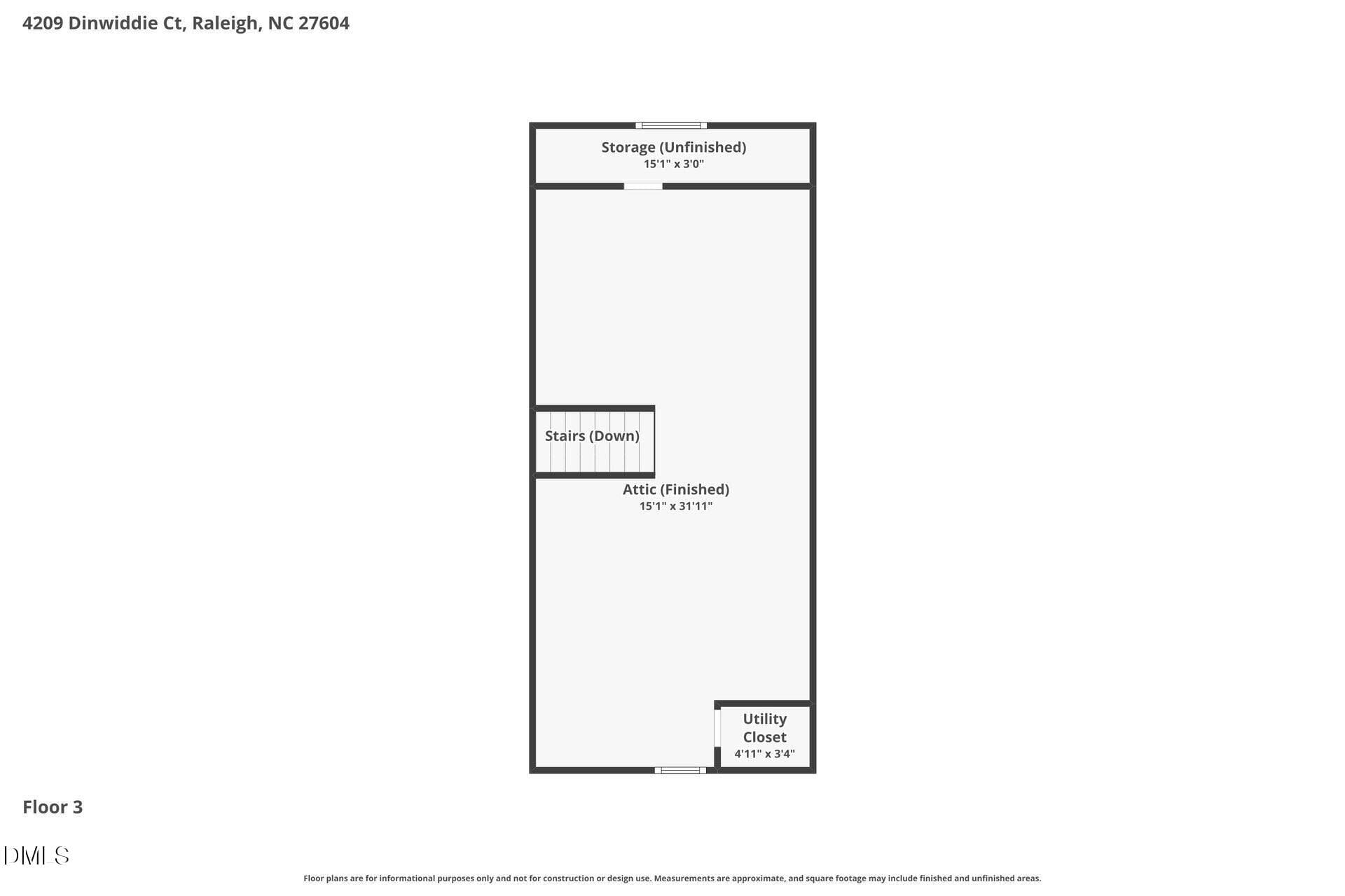 003-photo-floor-plan-15337206 - 4209 Dinwiddie Court, Raleigh, NC 27604, Raleigh