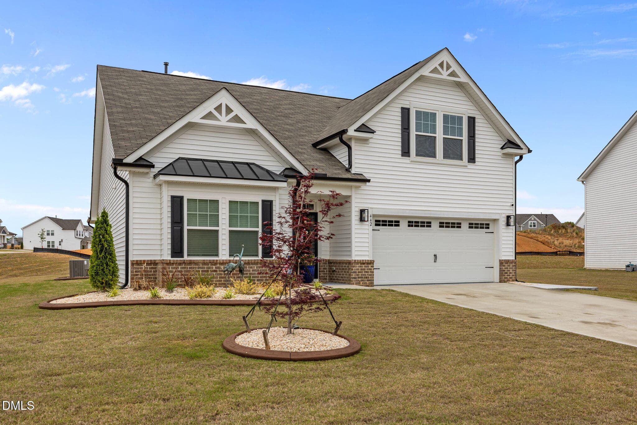 LANDSCAPING W/CURBING - 442 Winding Creek Drive, Lillington, NC 27546