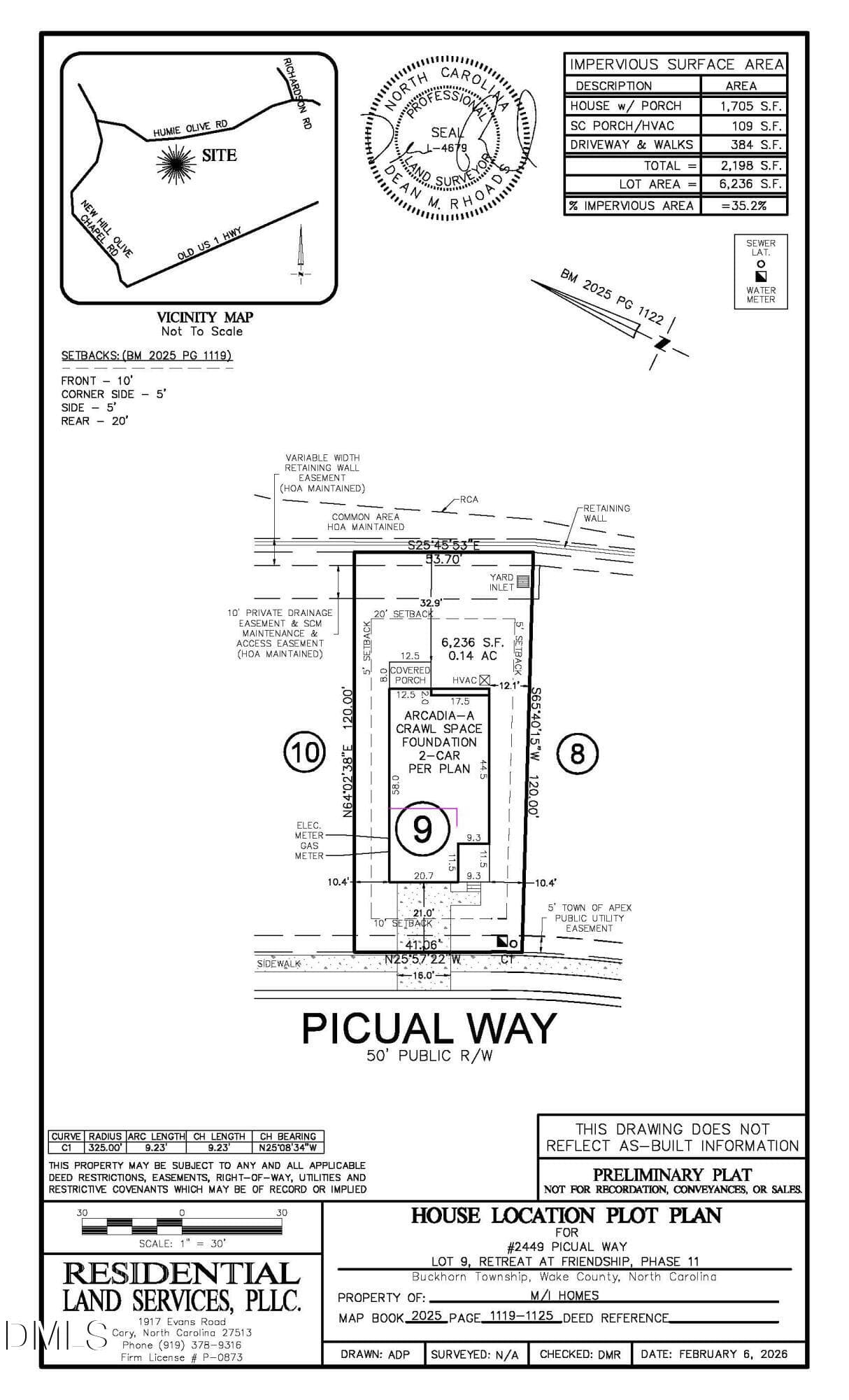RFH 9 Arcadia A - Crawl Contract File_Pa - 2449 Picual Way 9, New Hill, NC 27562, New Hill