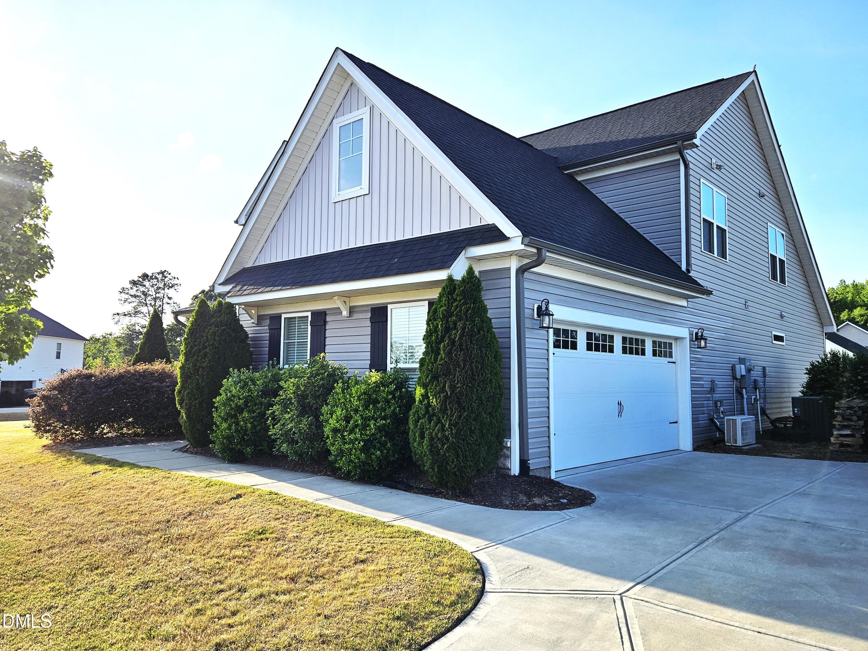Front of Home & Garage E - 138 Beverly Place, Four Oaks, NC 27524