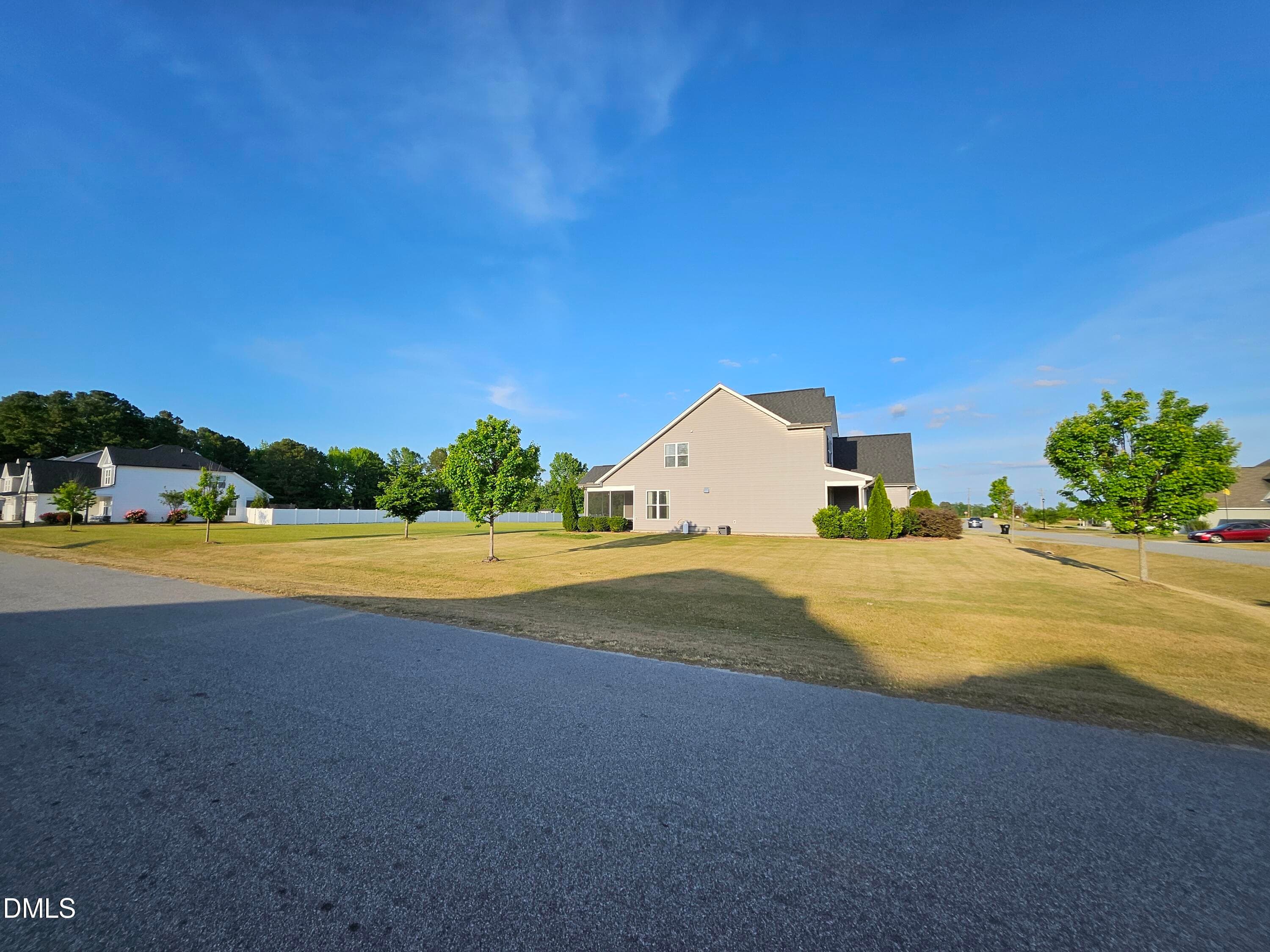 Exterior Corner Lot Side view - 138 Beverly Place, Four Oaks, NC 27524