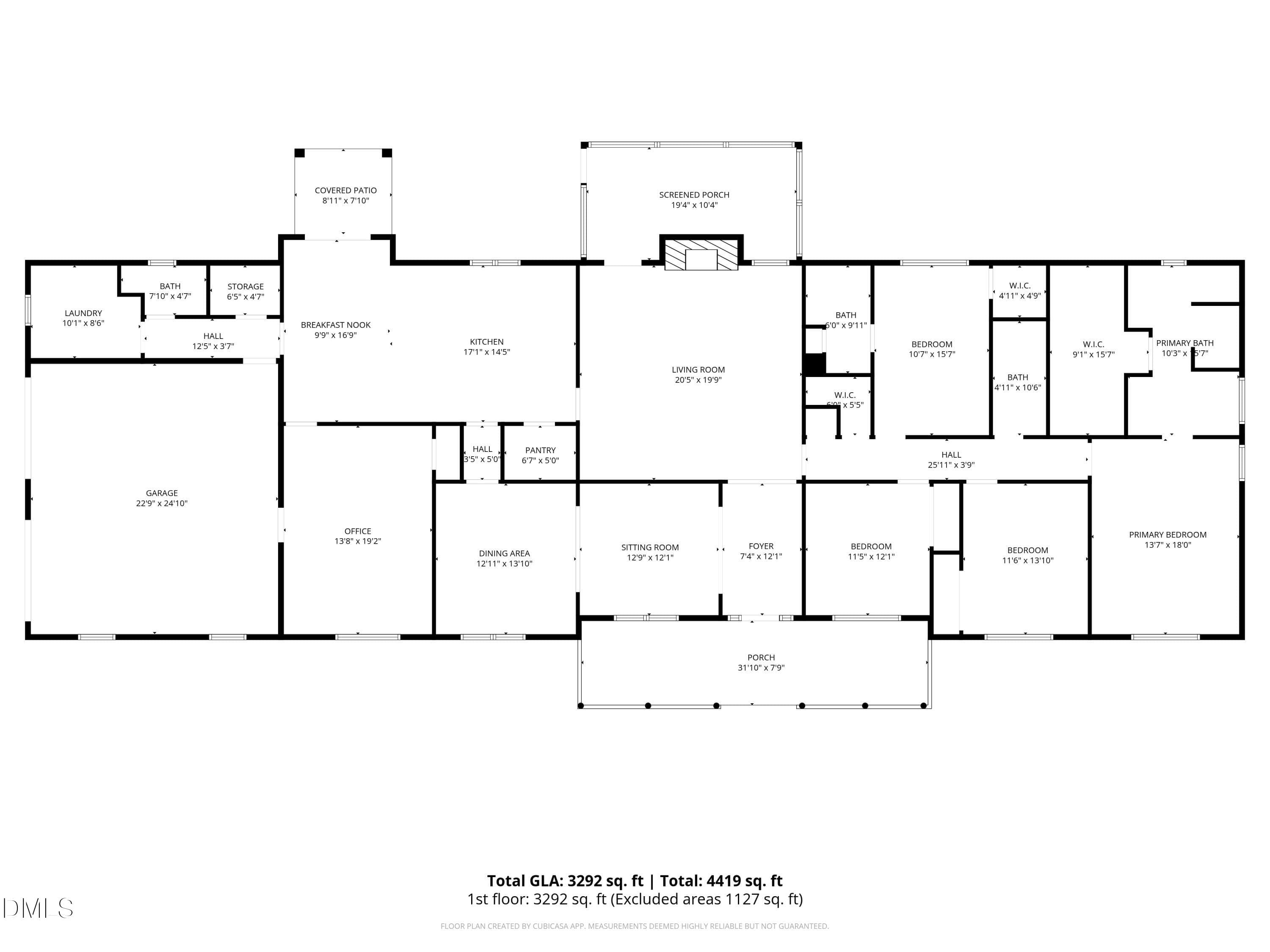 1-Floorplan_1 - 2880 Elevation Road, Four Oaks, NC 27524