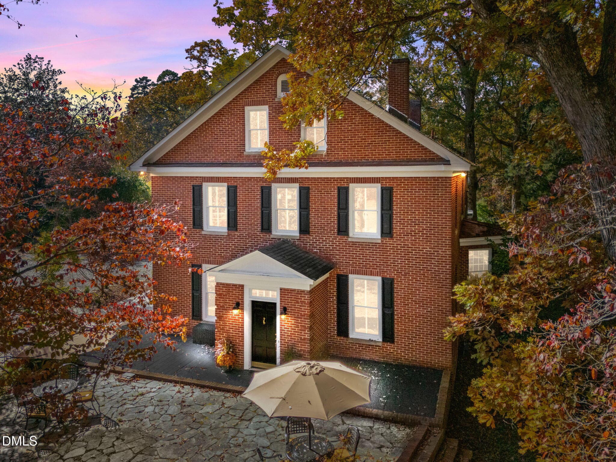 dusk aerial - 7891 Boston Road, Roxboro, NC 27574