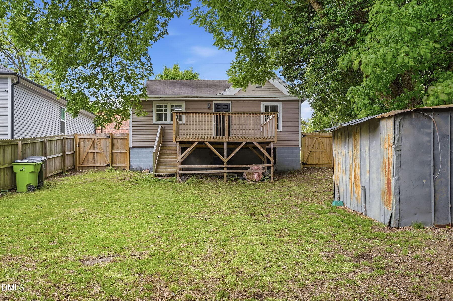 Back of home - 204 W Hill Street, Benson, NC 27504