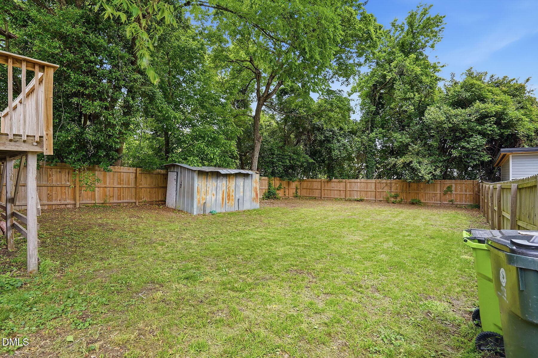 backyard - 204 W Hill Street, Benson, NC 27504