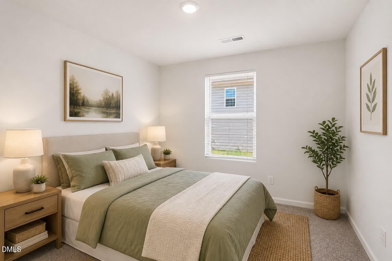 AI Staging bedroom 3 - 331 Peacock Circle, Lexington, NC 27292